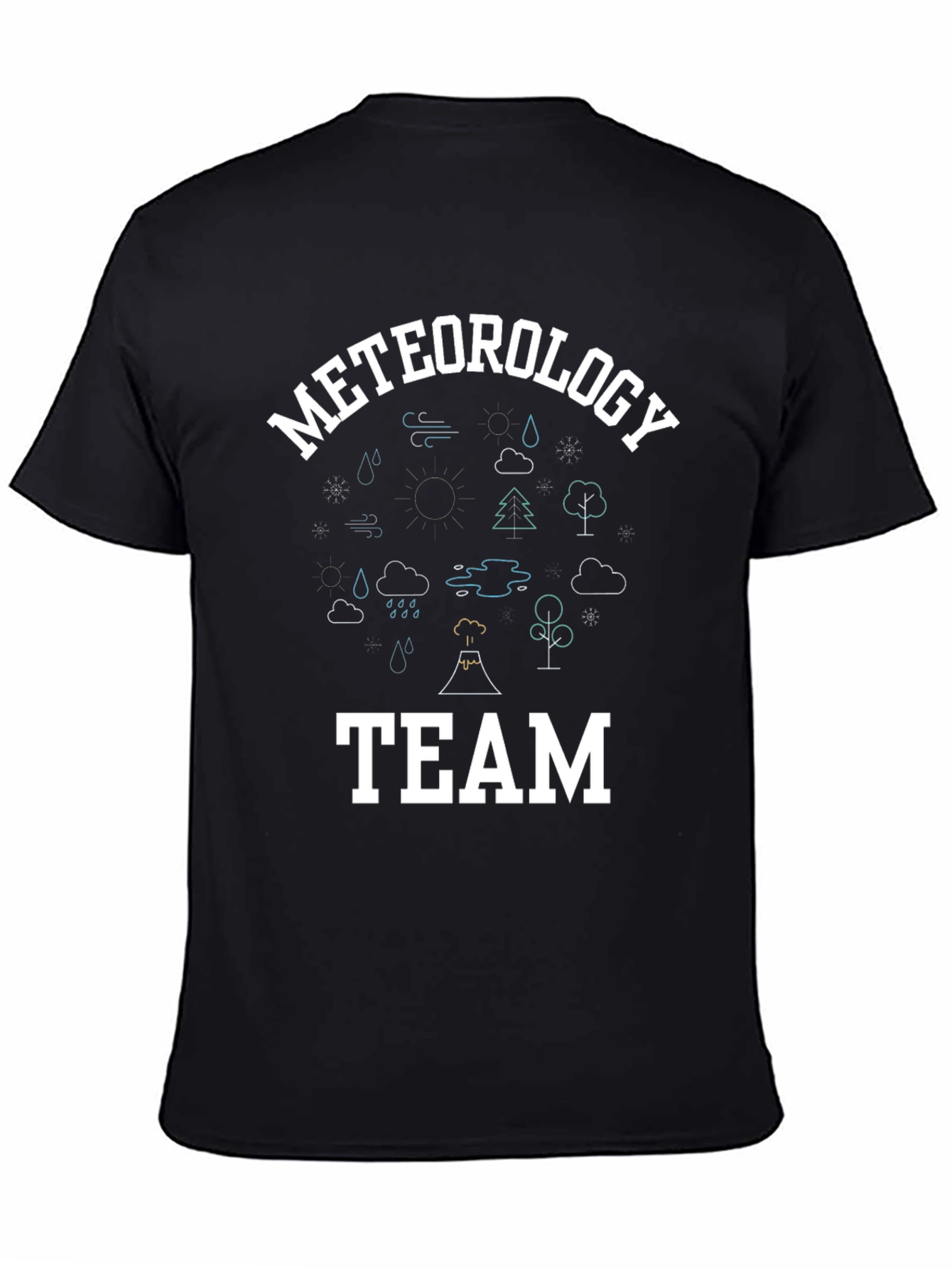 Black Meteorology Team Graphic T-Shirt view 4