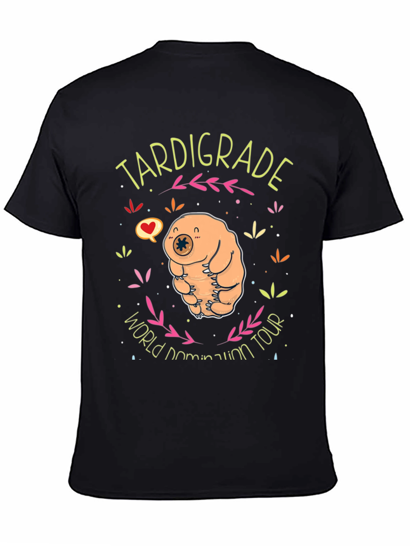 Black Tardigrade World Domination Tour Black T-Shirt view 4