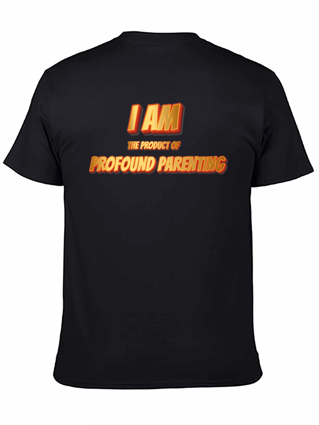 Black Profound Parenting Black T-Shirt view 4