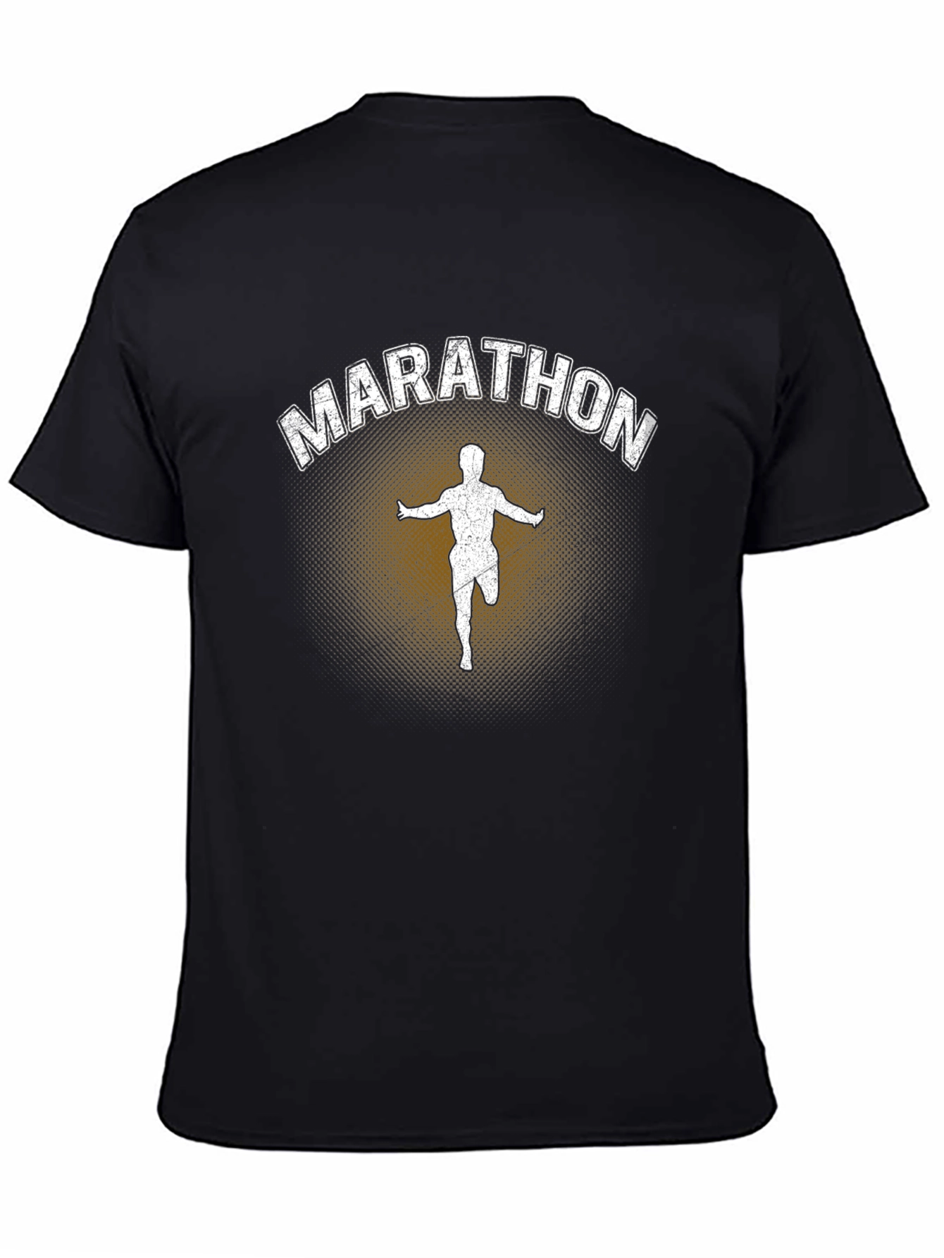 Black Marathon Runner Graphic Tee - Black view 4