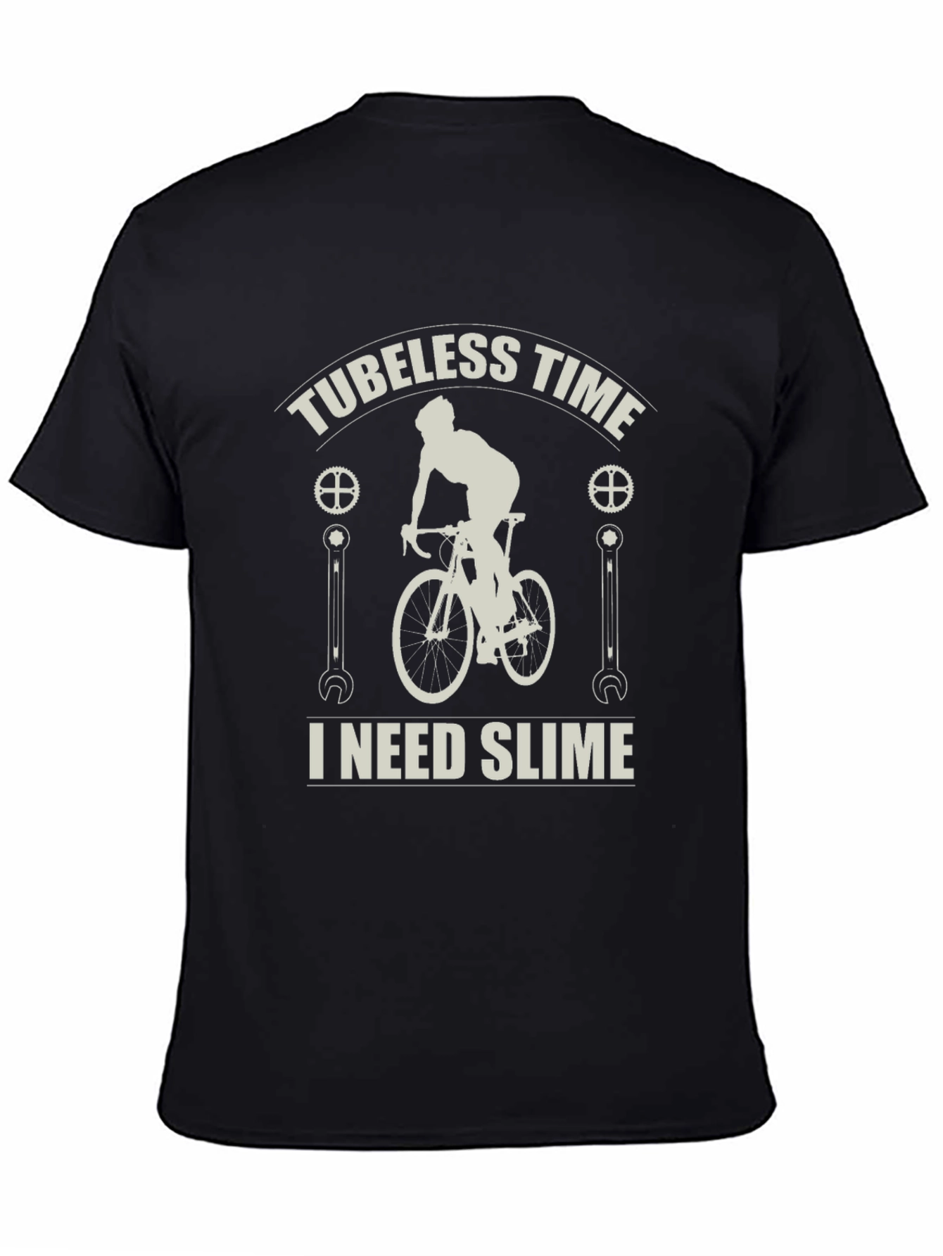 Black Tubeless Time I Need Slime T-Shirt view 4