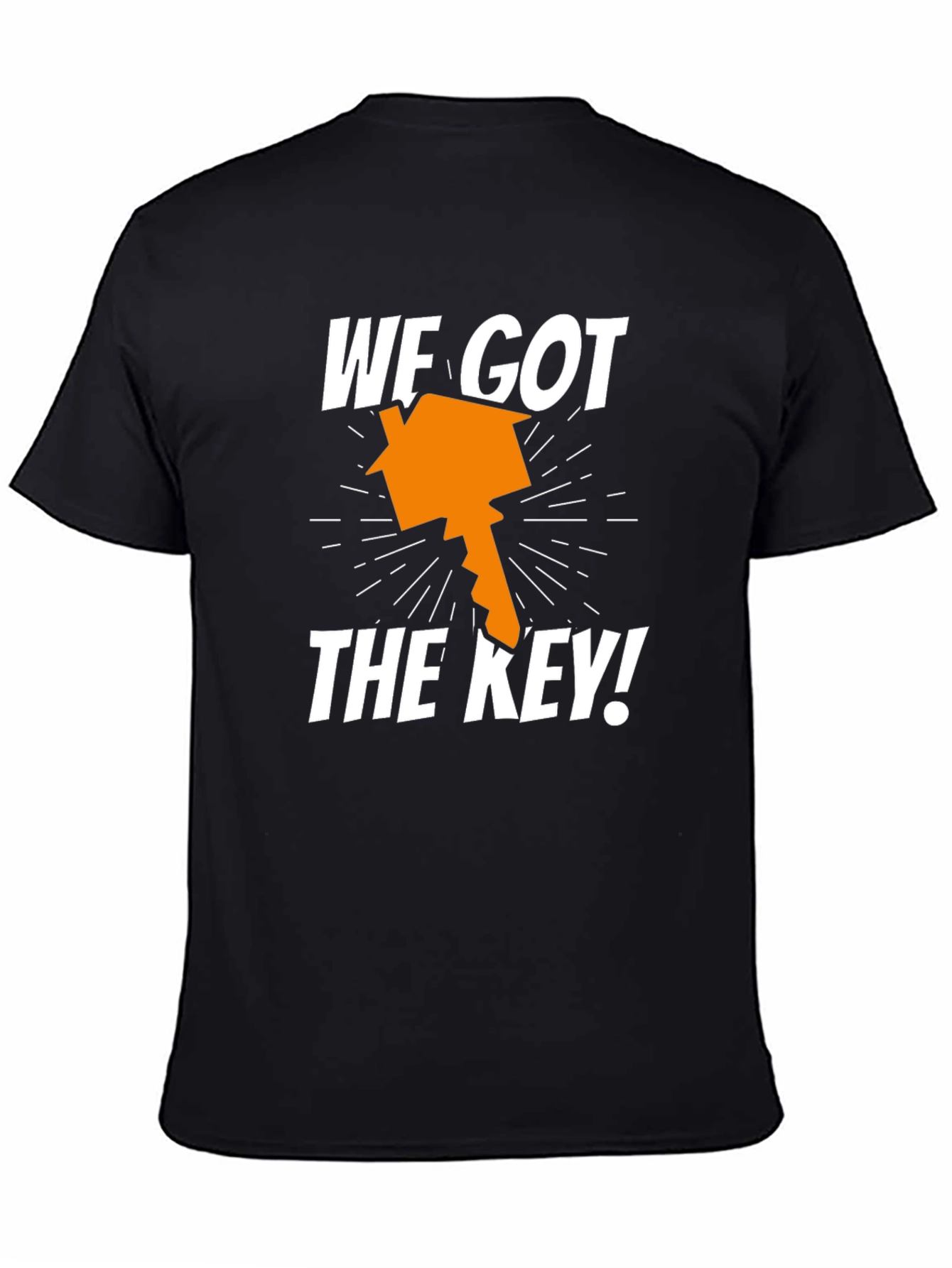 Black We Got The Key! Housewarming T-Shirt view 4