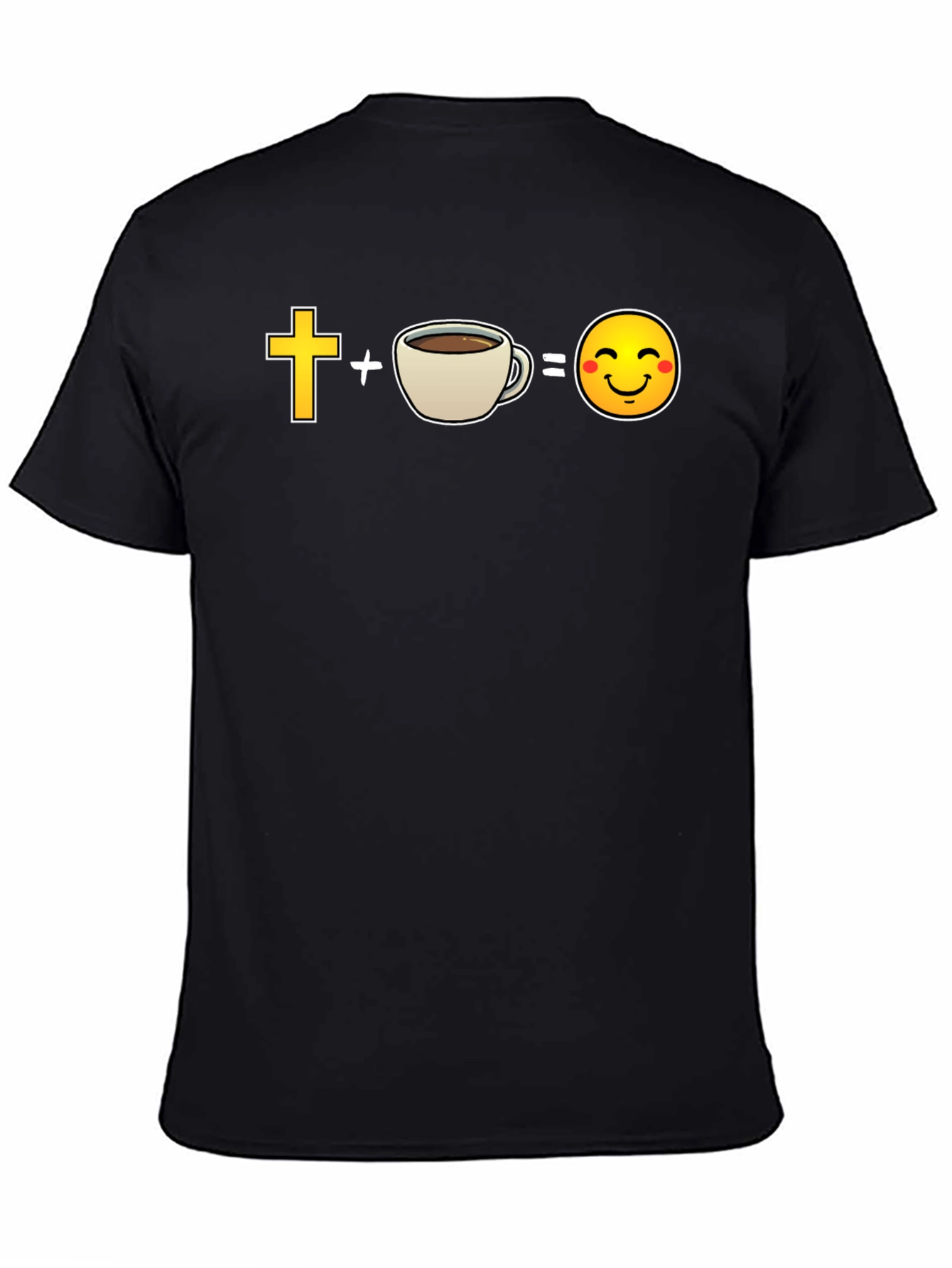 Black Christian Coffee Lover T-Shirt view 4