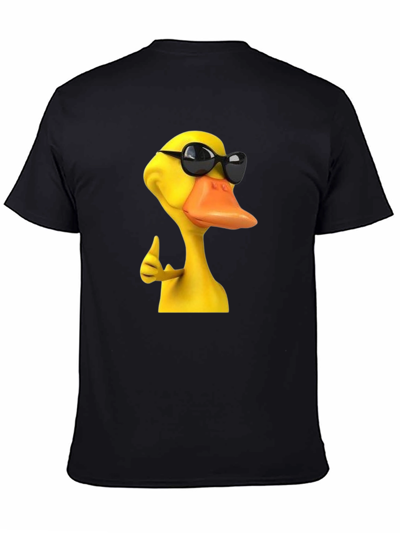 Black Cool Duck Graphic T-Shirt - Men's Black Tee view 4