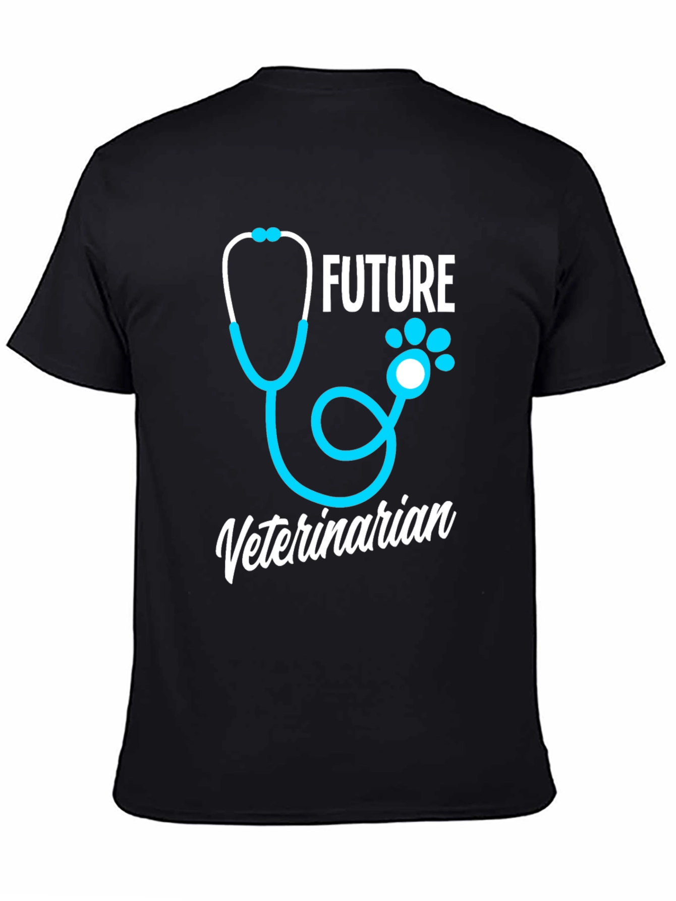 Black Future Veterinarian T-Shirt view 4