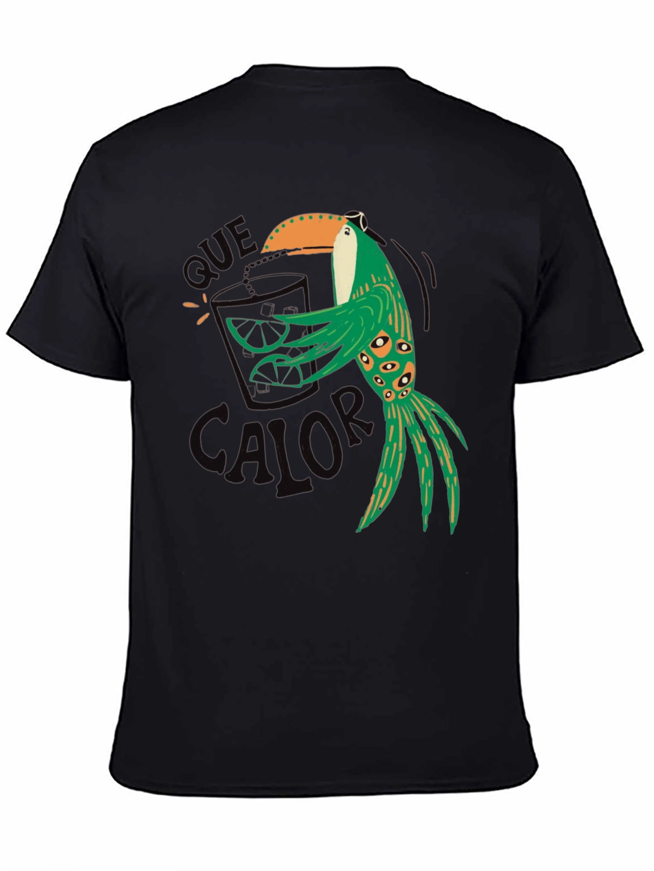 Black Tropical Toucan T-Shirt - Que Calor! view 4