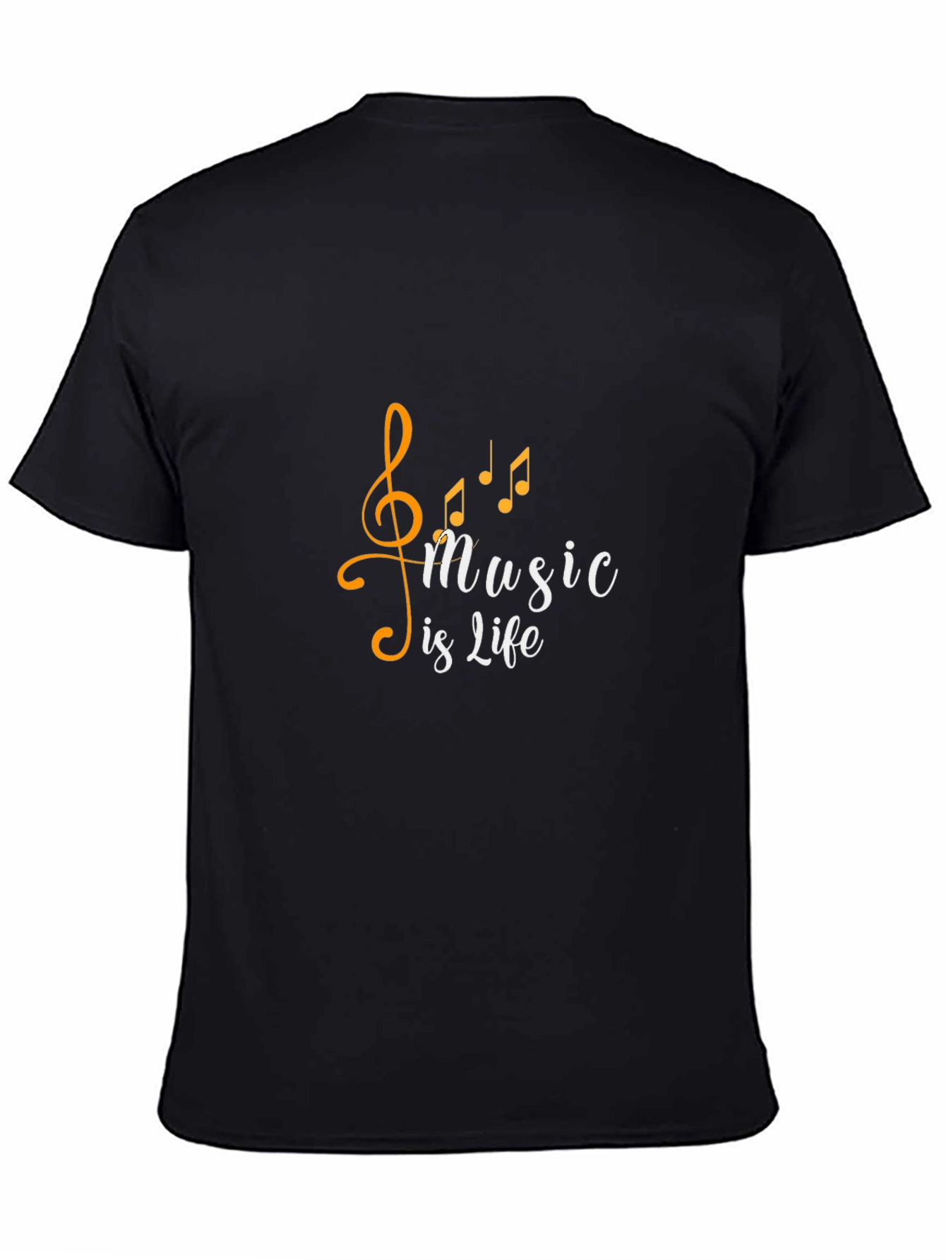 Black Music is Life T-Shirt - Stylish Black Tee view 4