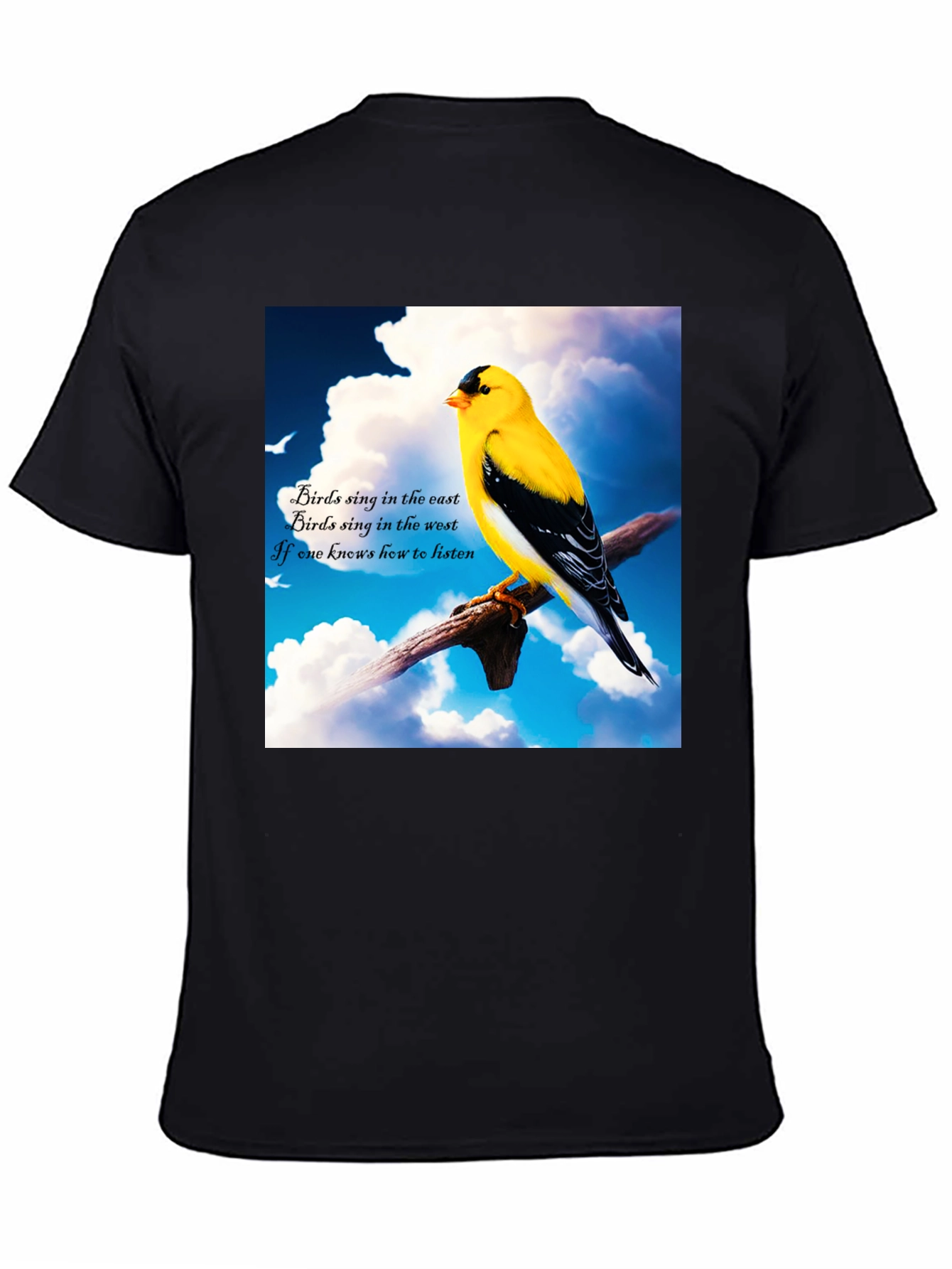 Birds Sing Graphic Tee - Nature Lover's T-Shirt - 4