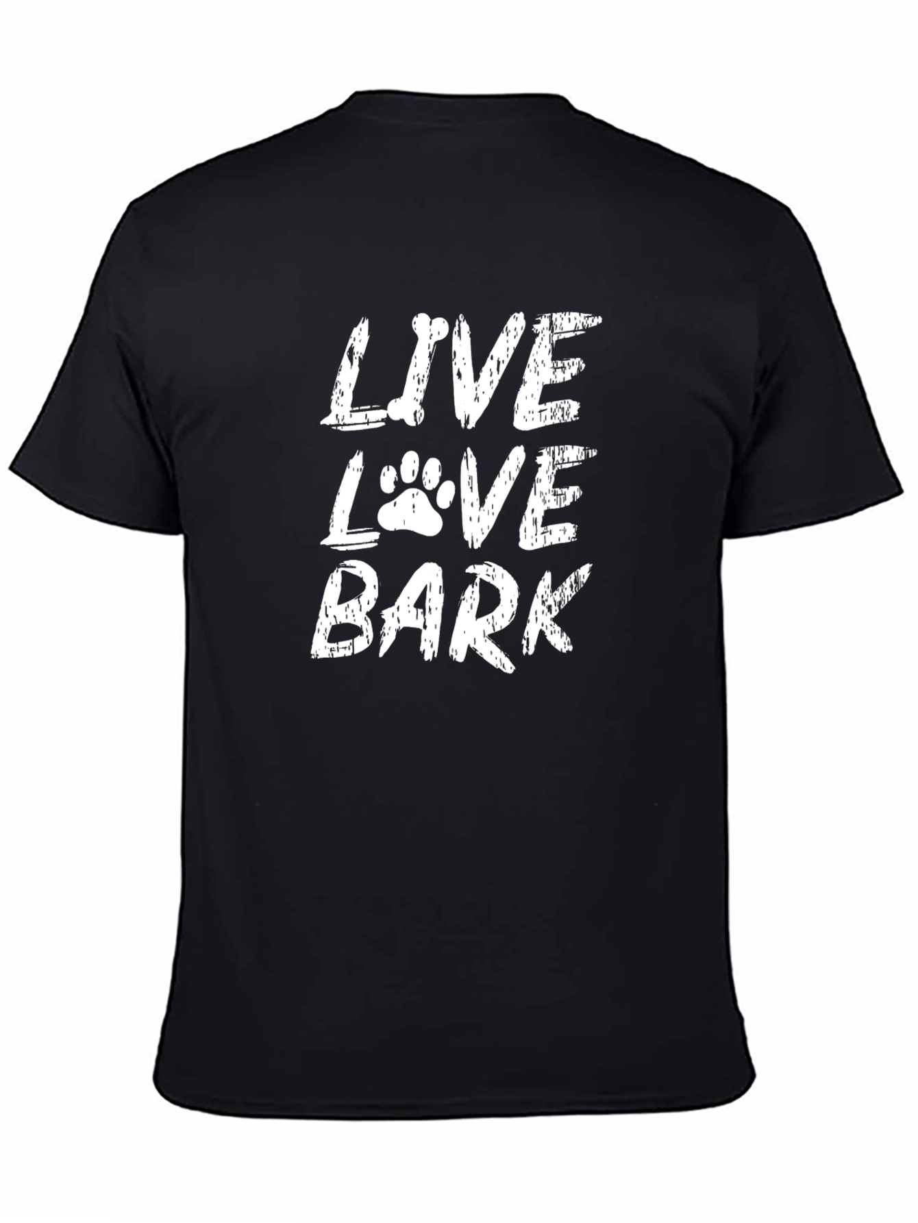 Black Live Love Bark T-Shirt view 4