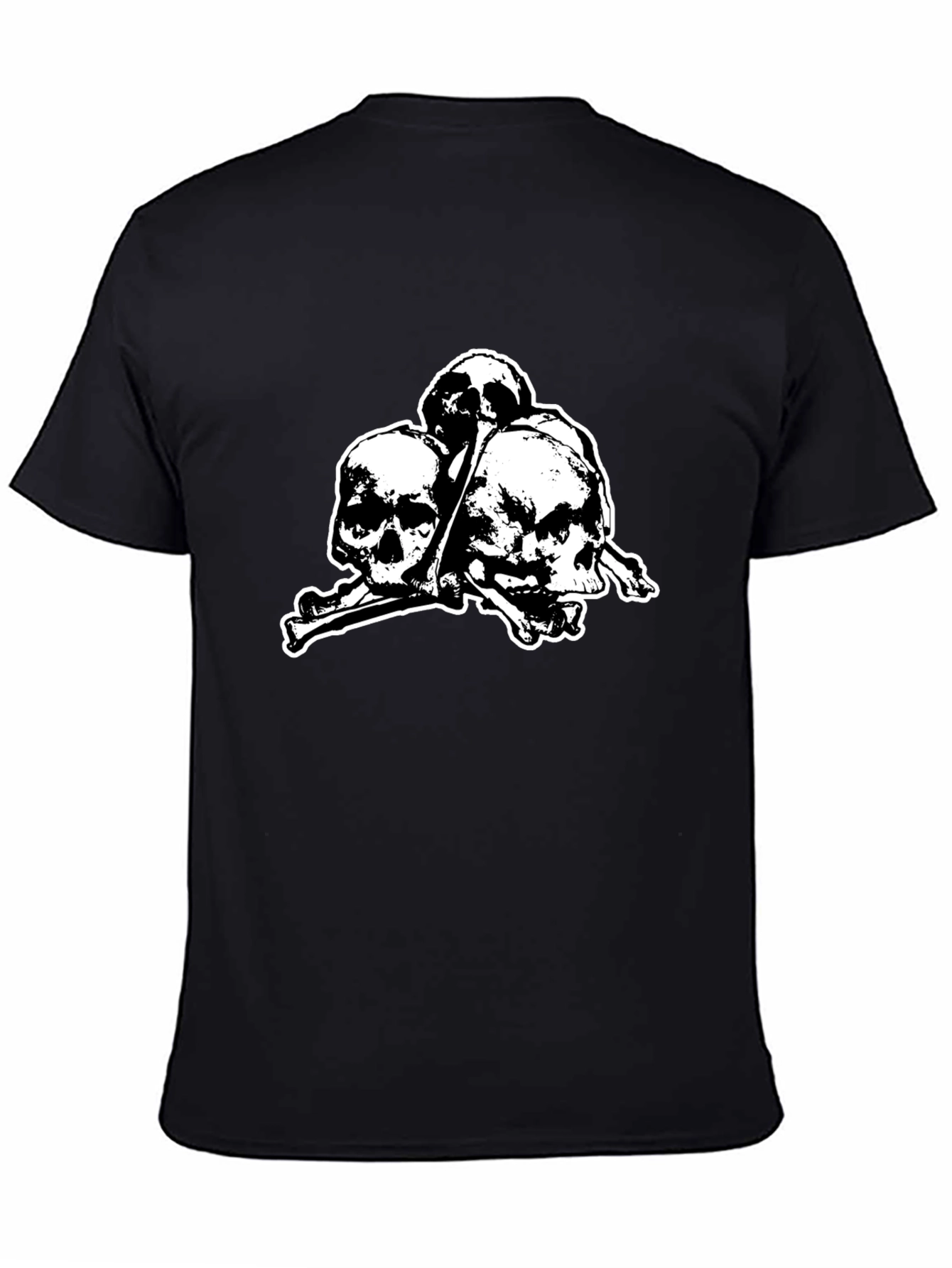Skull & Crossbones Graphic Tee - Gothic Style - 4