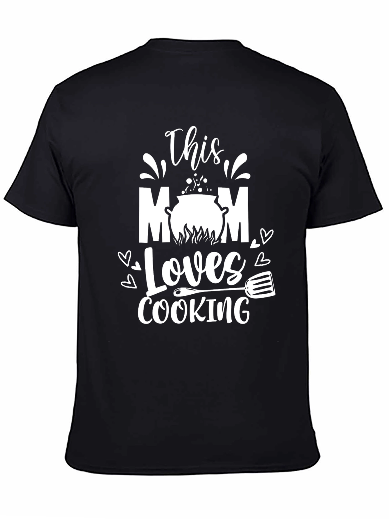 Black This Mom Loves Cooking T-Shirt view 4