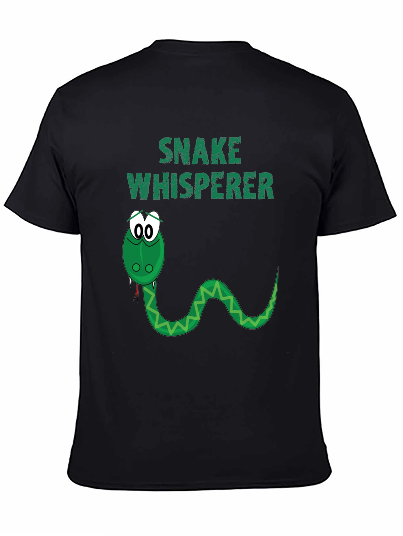 Black Snake Whisperer Graphic T-Shirt view 4