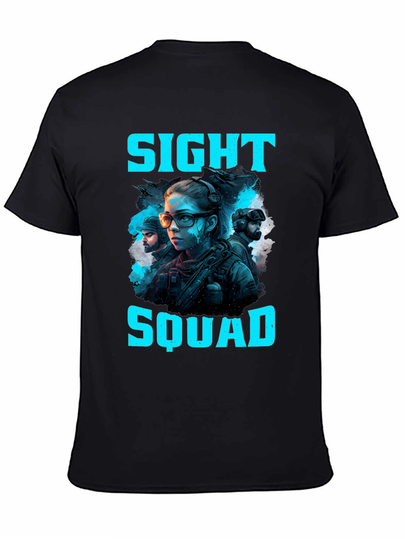 Black Sight Squad Graphic T-Shirt view 4