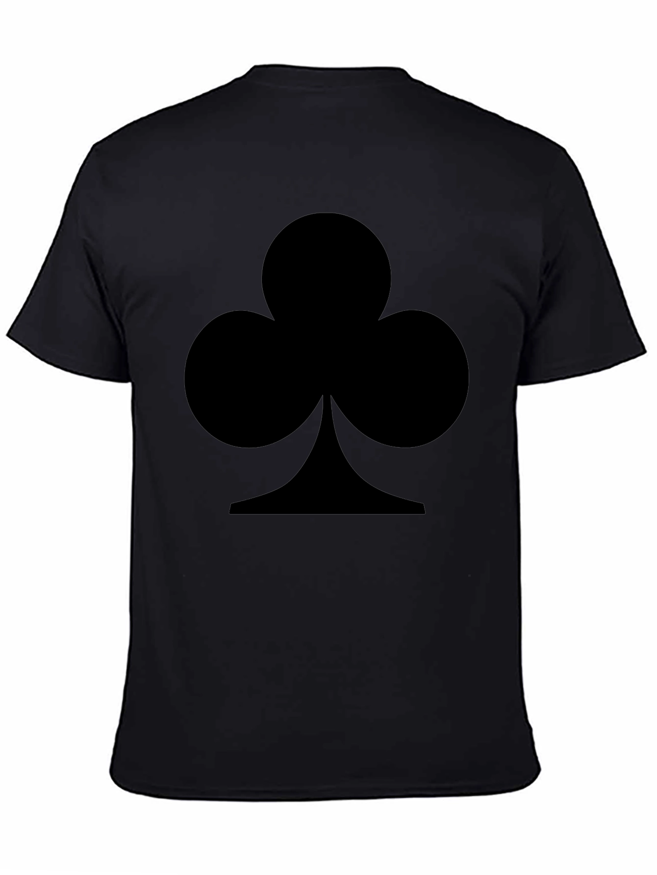 Black Club Symbol Black Graphic Tee view 4