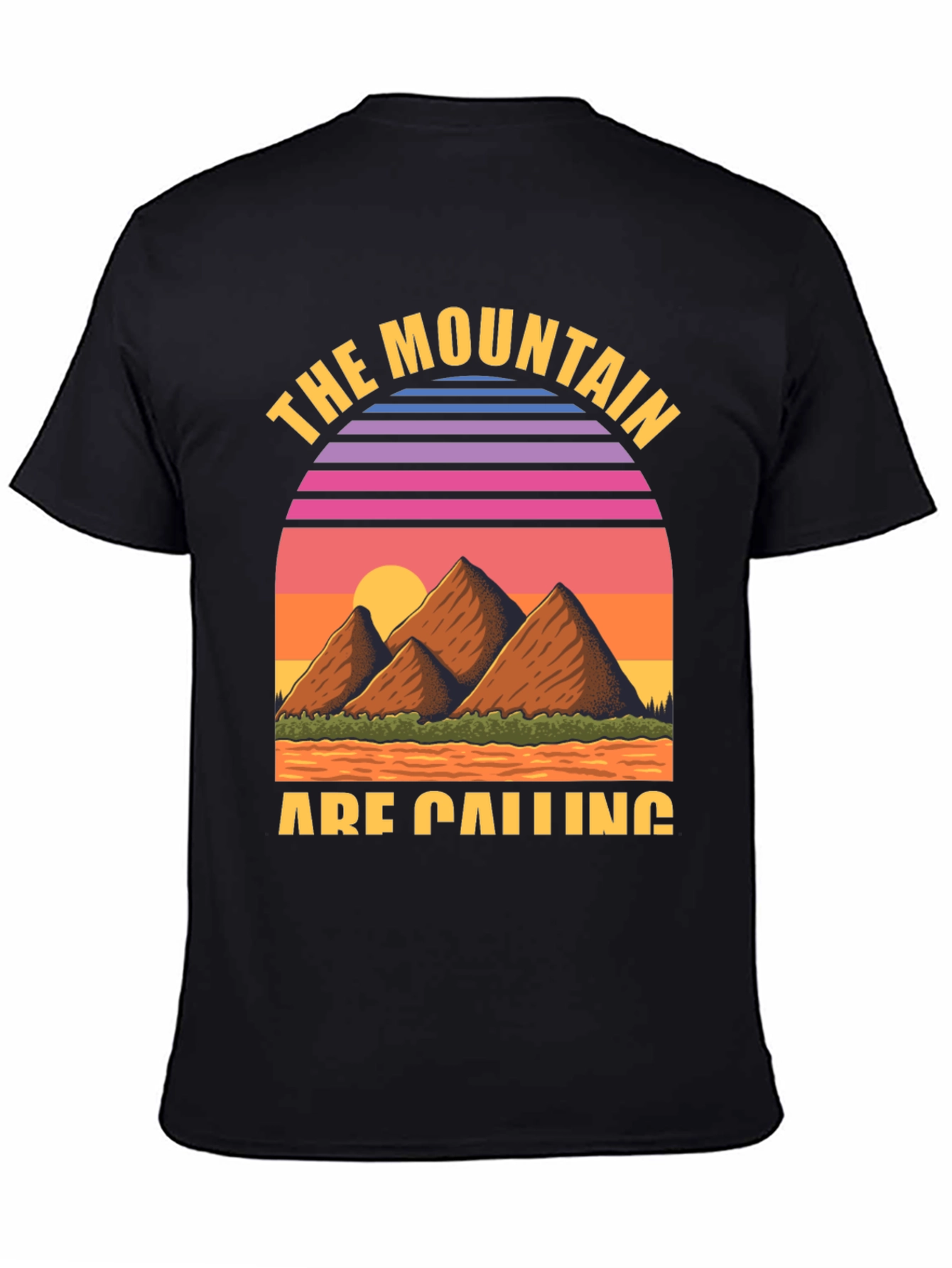 Black Mountain Calling Retro Graphic Tee view 4