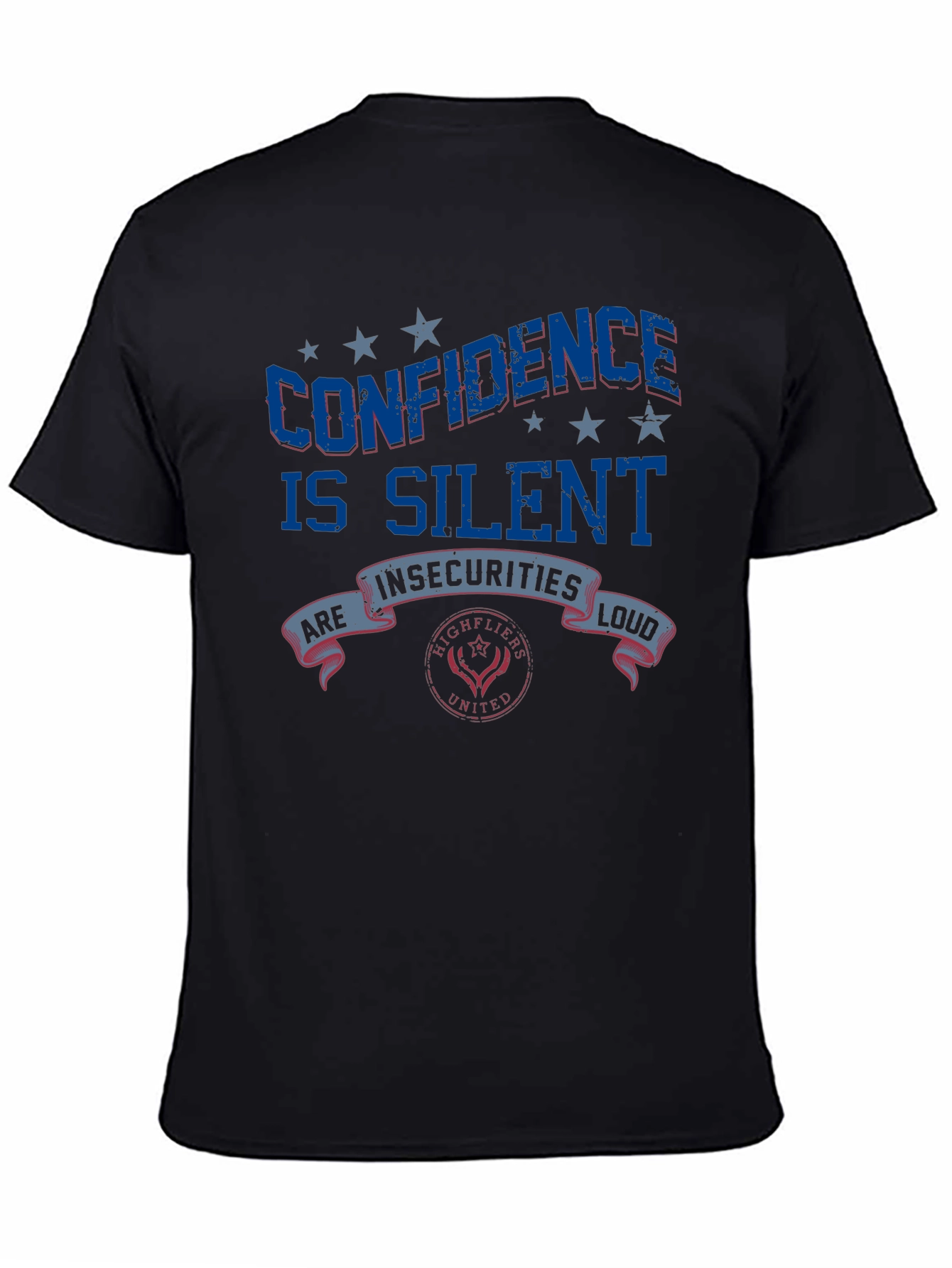 Black Confidence Is Silent Graphic Tee view 4