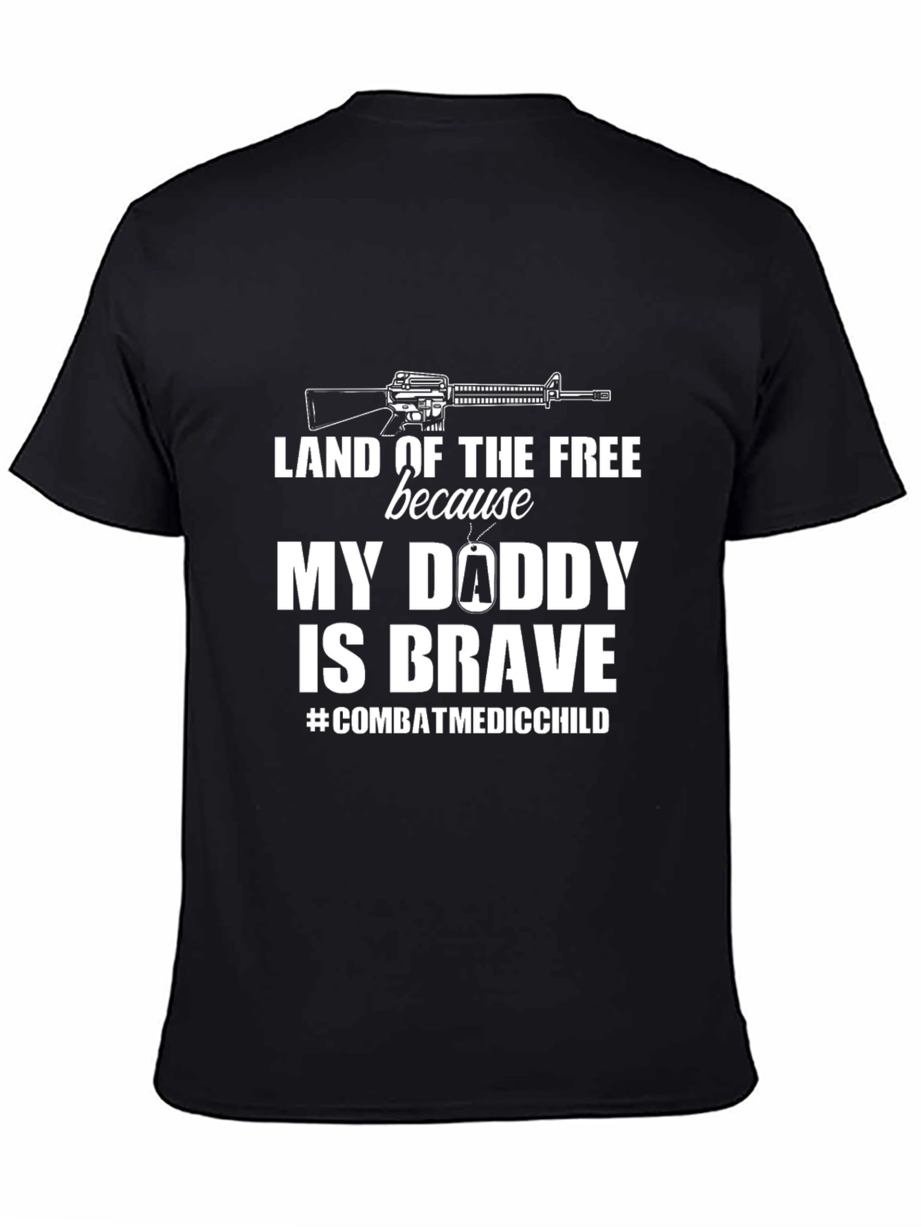 Black Land of the Free T-Shirt view 4