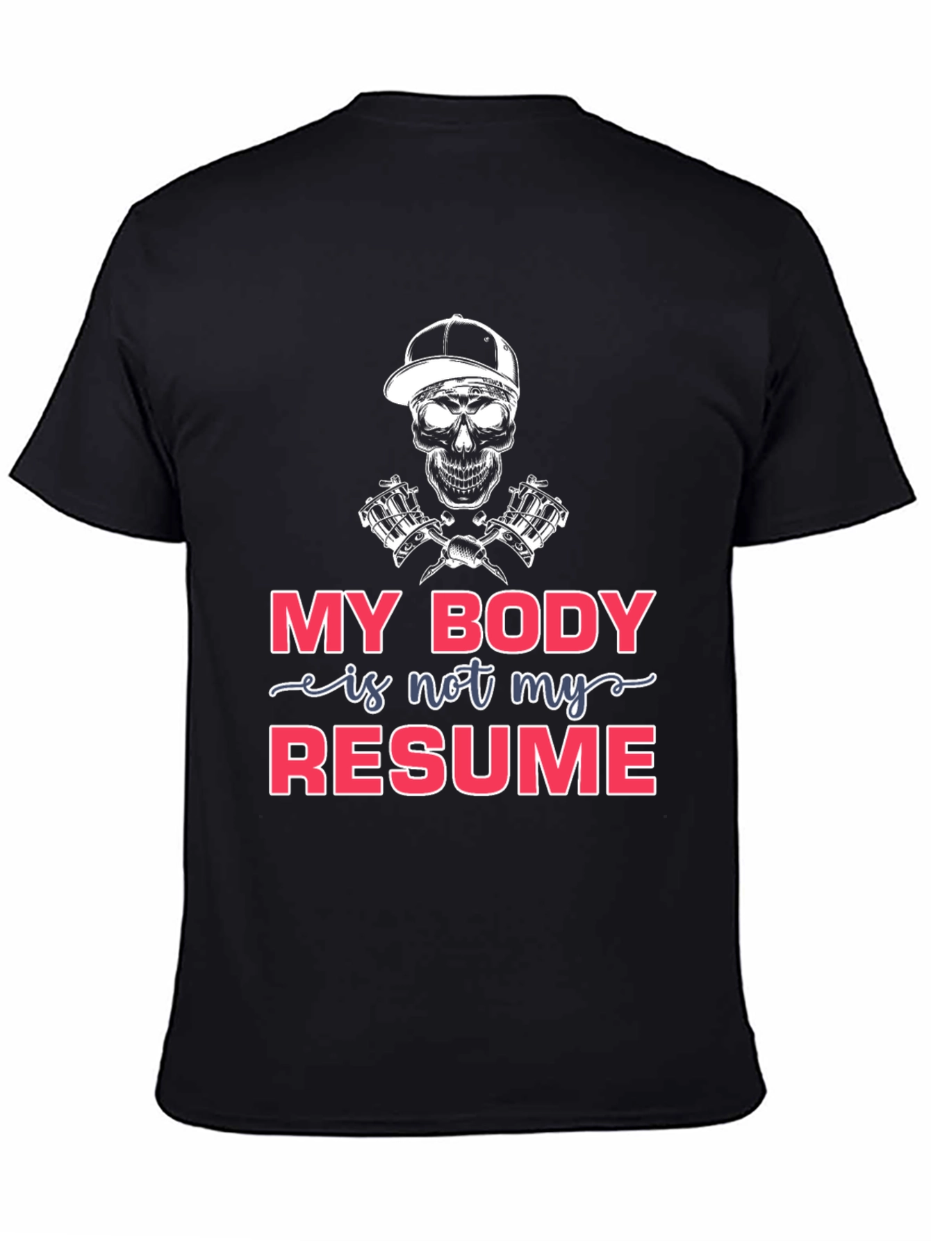 My Body is Not My Resume T-Shirt - Black - 4