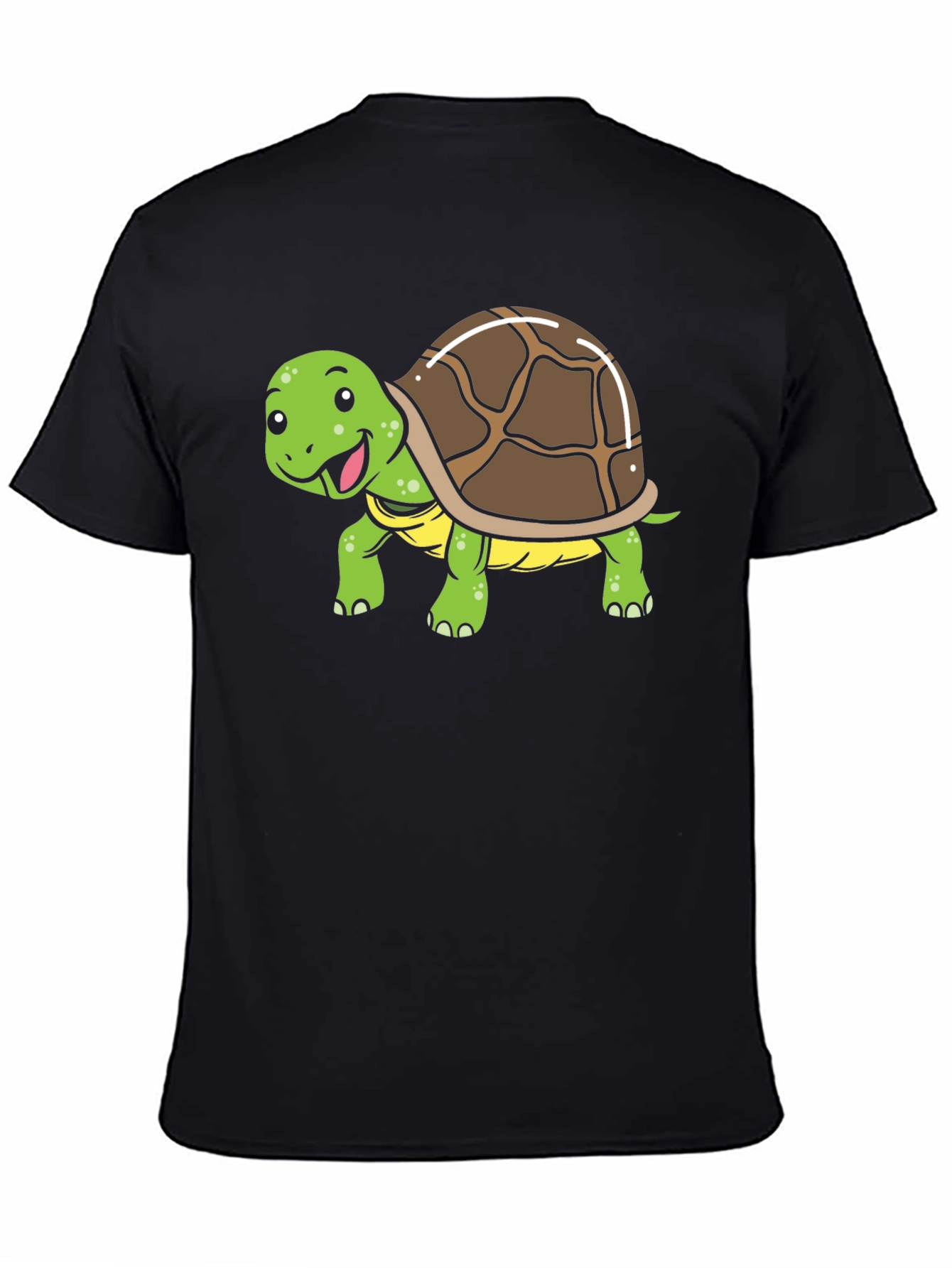 Black Cute Turtle Graphic T-Shirt view 4