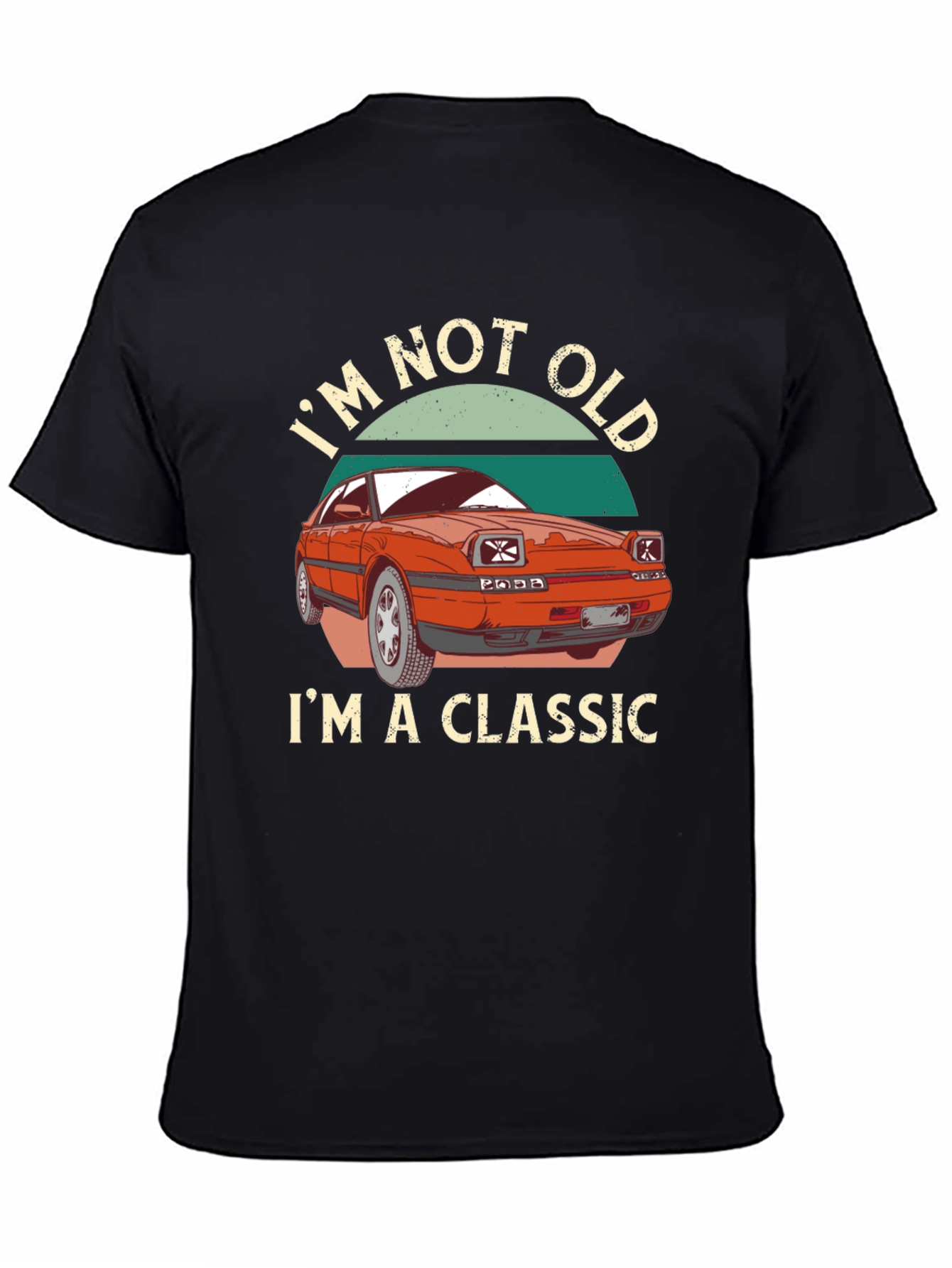 Black I'm Not Old I'm A Classic Car T-Shirt view 4