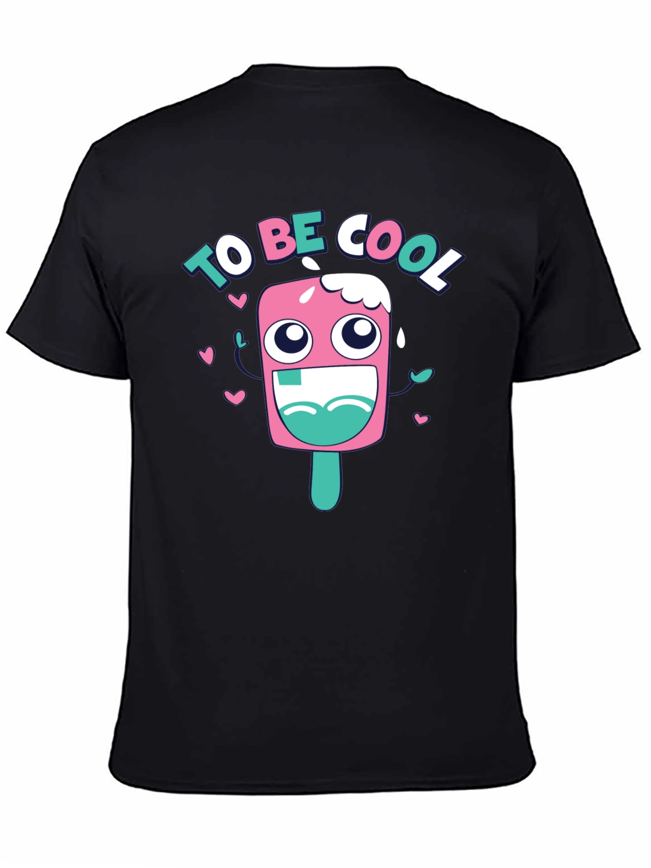 Black Cool Popsicle Graphic T-Shirt view 4