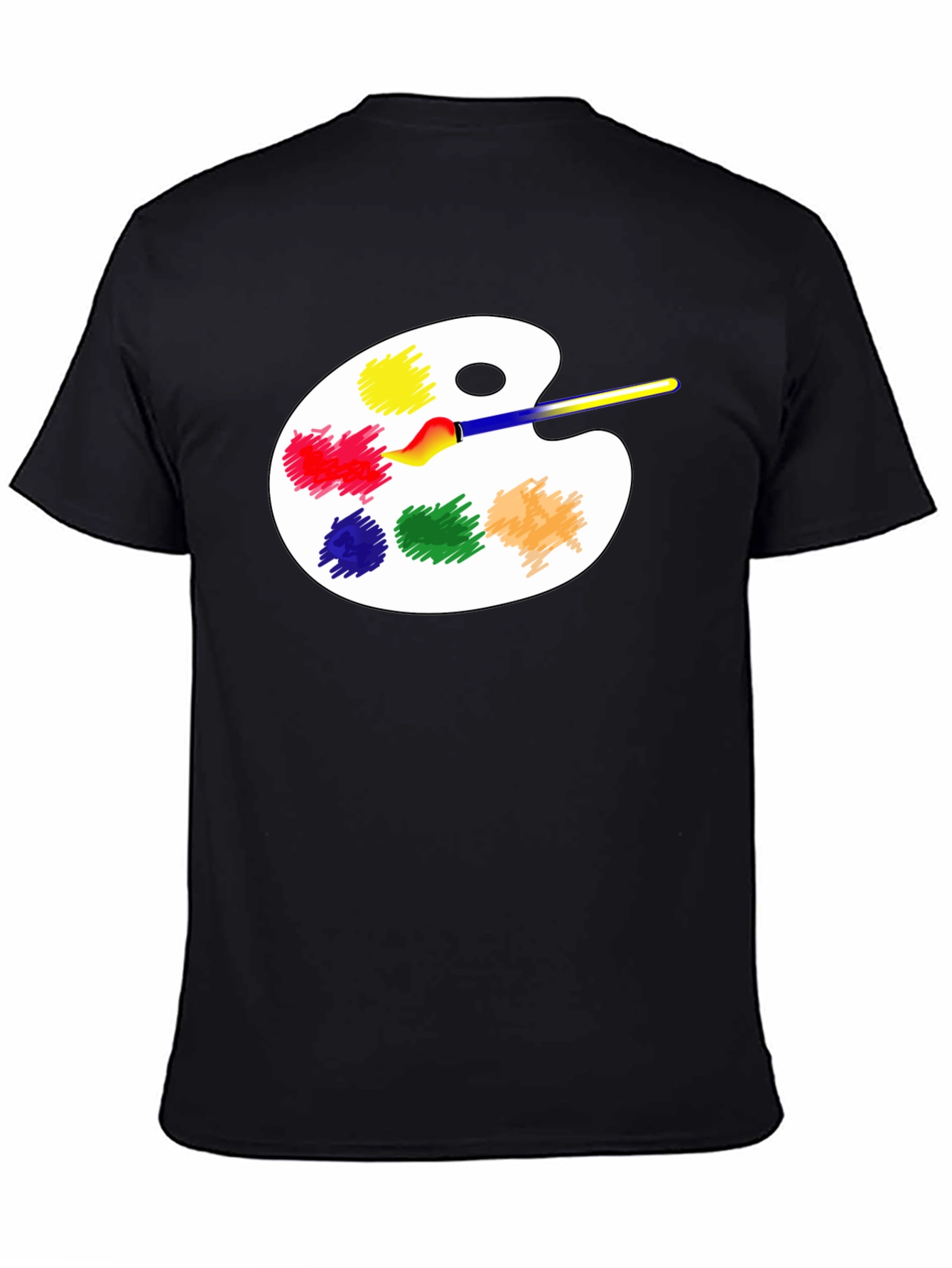 Black Artist Palette T-Shirt - Creative Design view 4