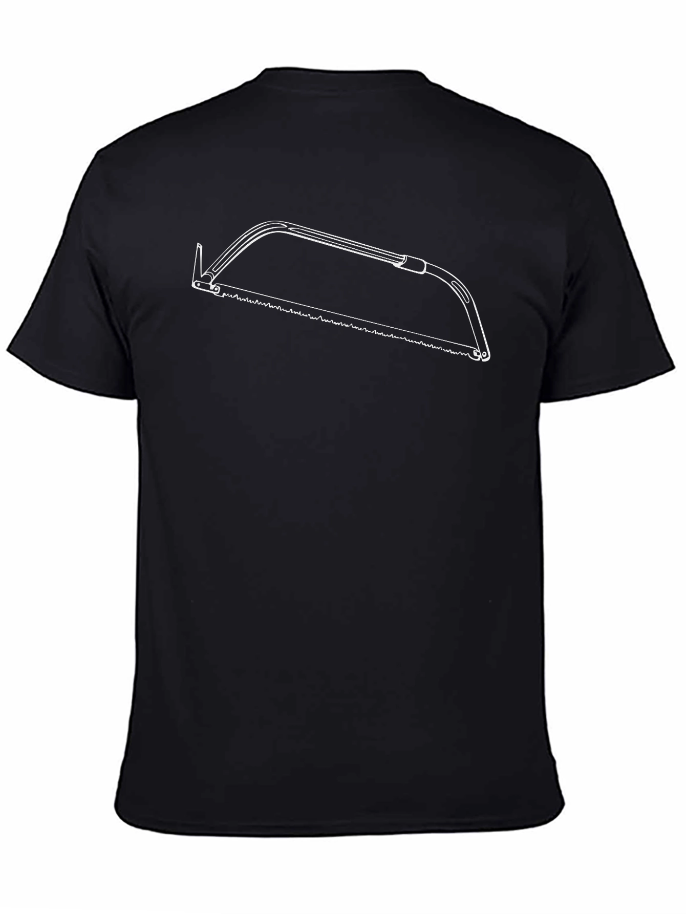 Hacksaw Graphic Print Black T-Shirt - 4