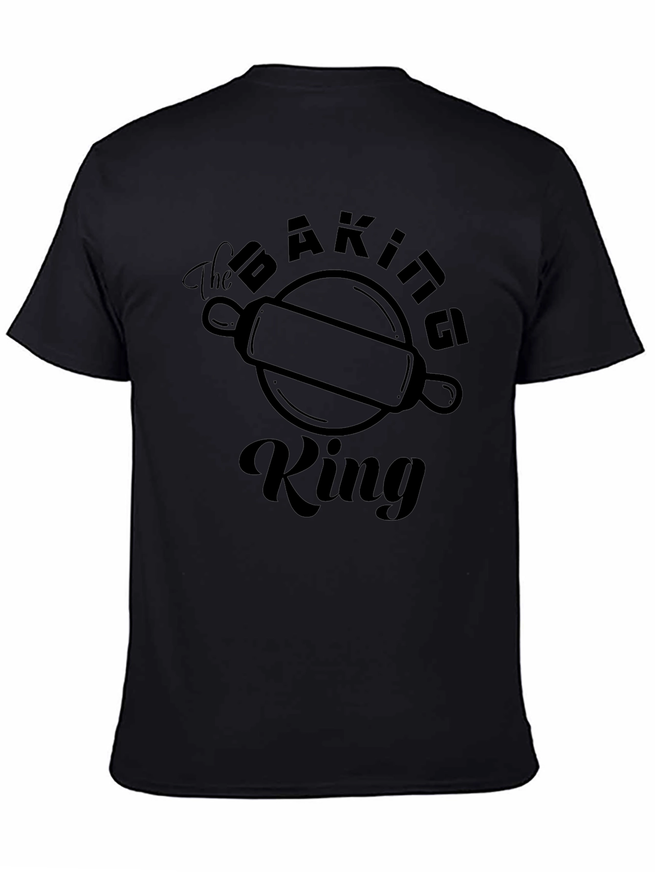 Black The Baking King T-Shirt view 4