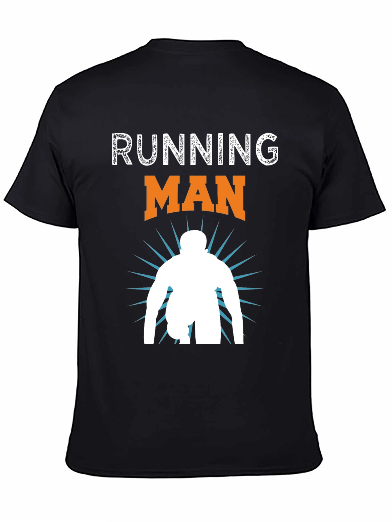 Running Man Graphic T-Shirt - Athletic Sportswear - 4