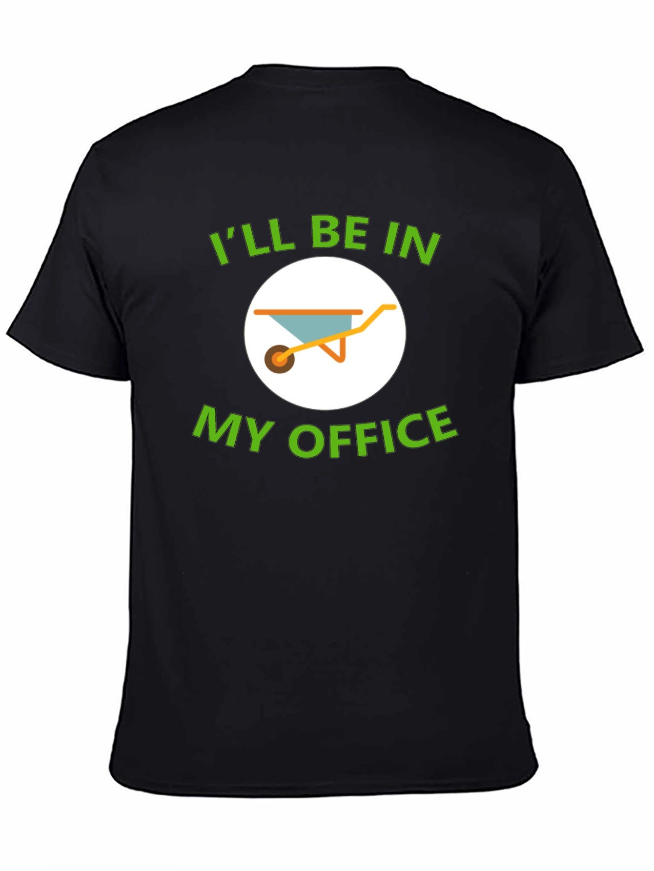 Black Gardener's Office T-Shirt view 4
