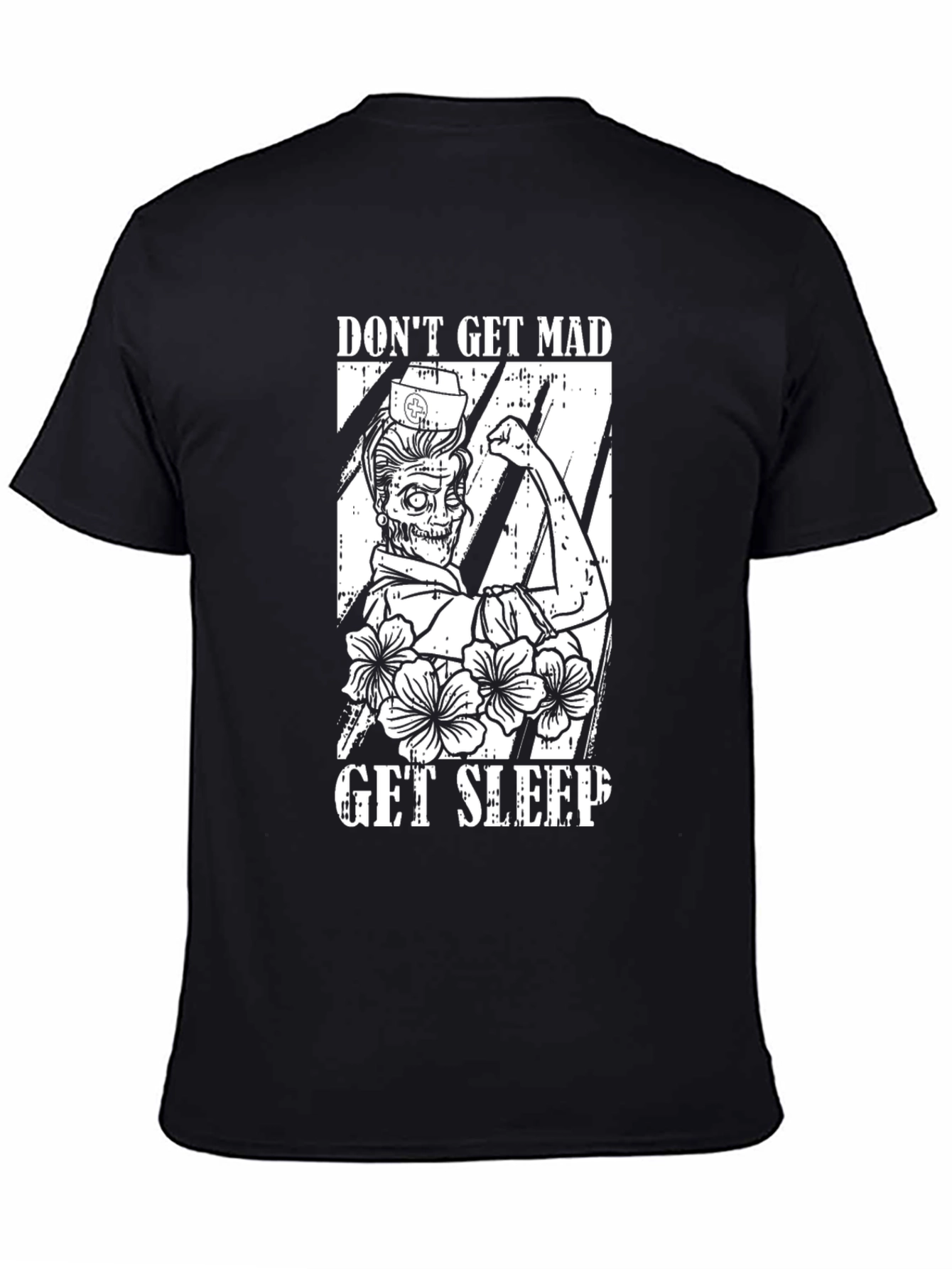 Black Don't Get Mad, Get Sleep Graphic Tee view 4