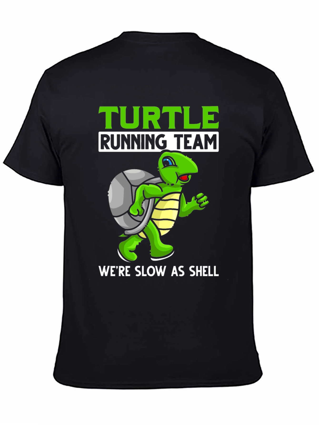 Black Turtle Running Team T-Shirt - Slow as Shell! view 4