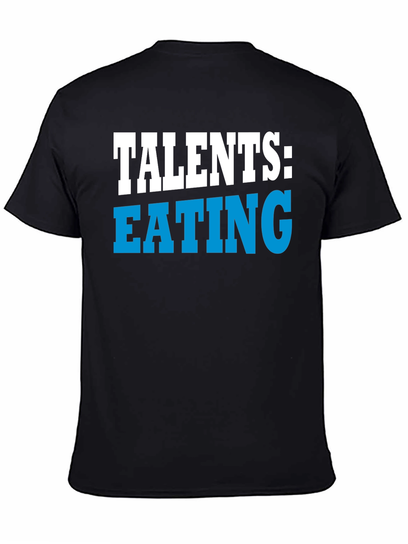 Black Talents Eating Funny Graphic T-Shirt view 4