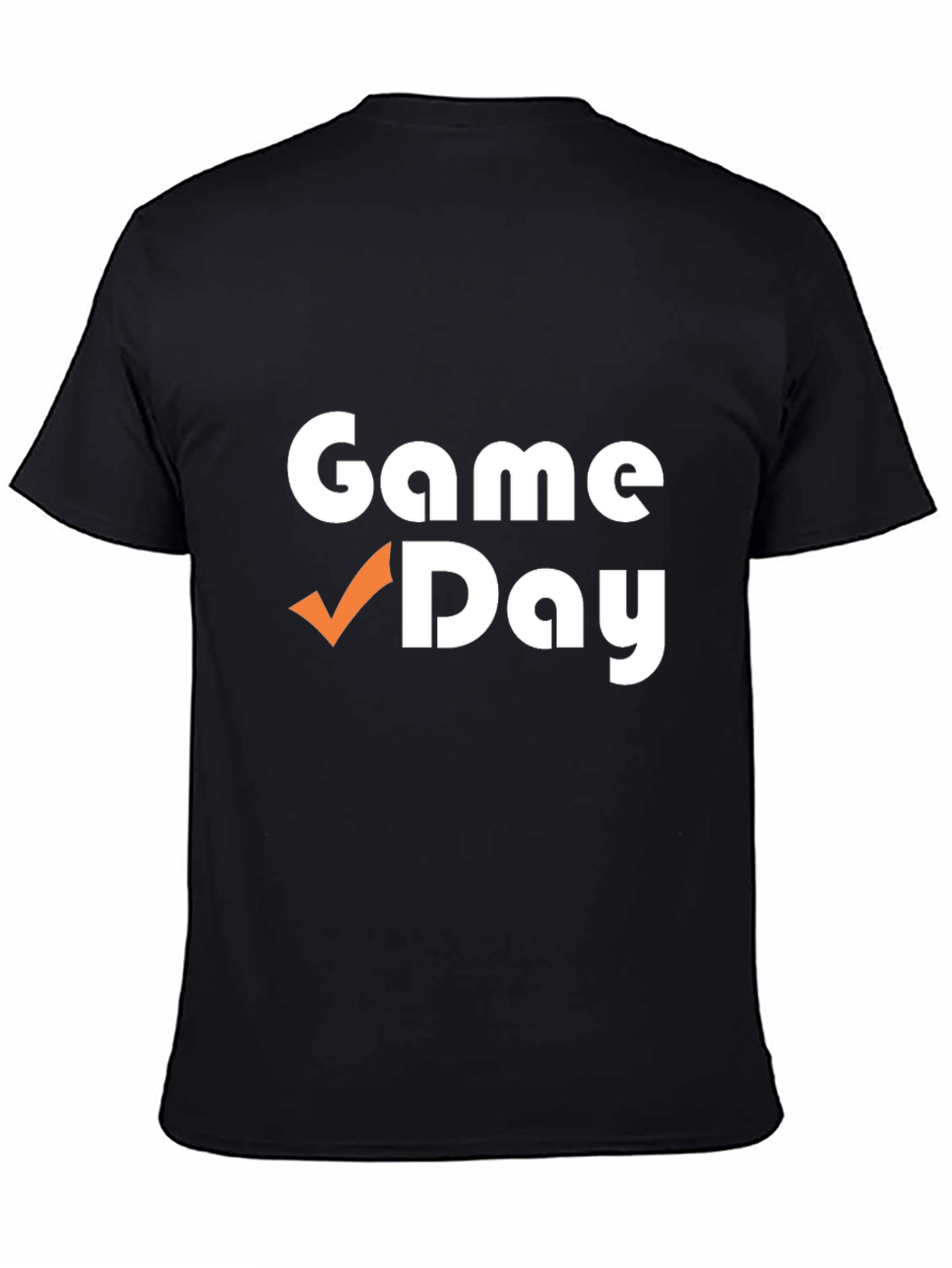 Black Game Day T-Shirt - Black Cotton Blend view 4