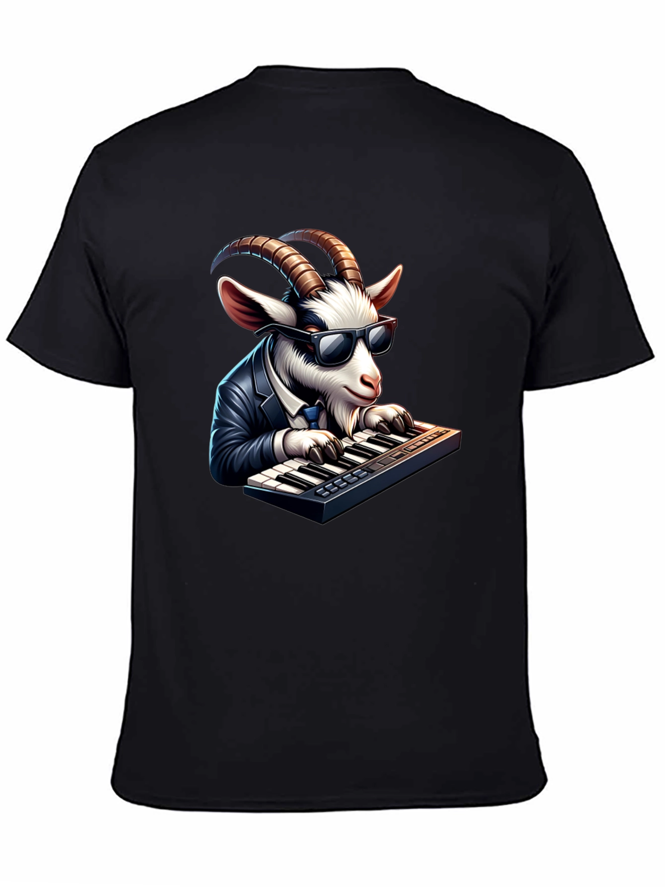 Goat Pianist Graphic Tee - Cool & Unique Design - 4