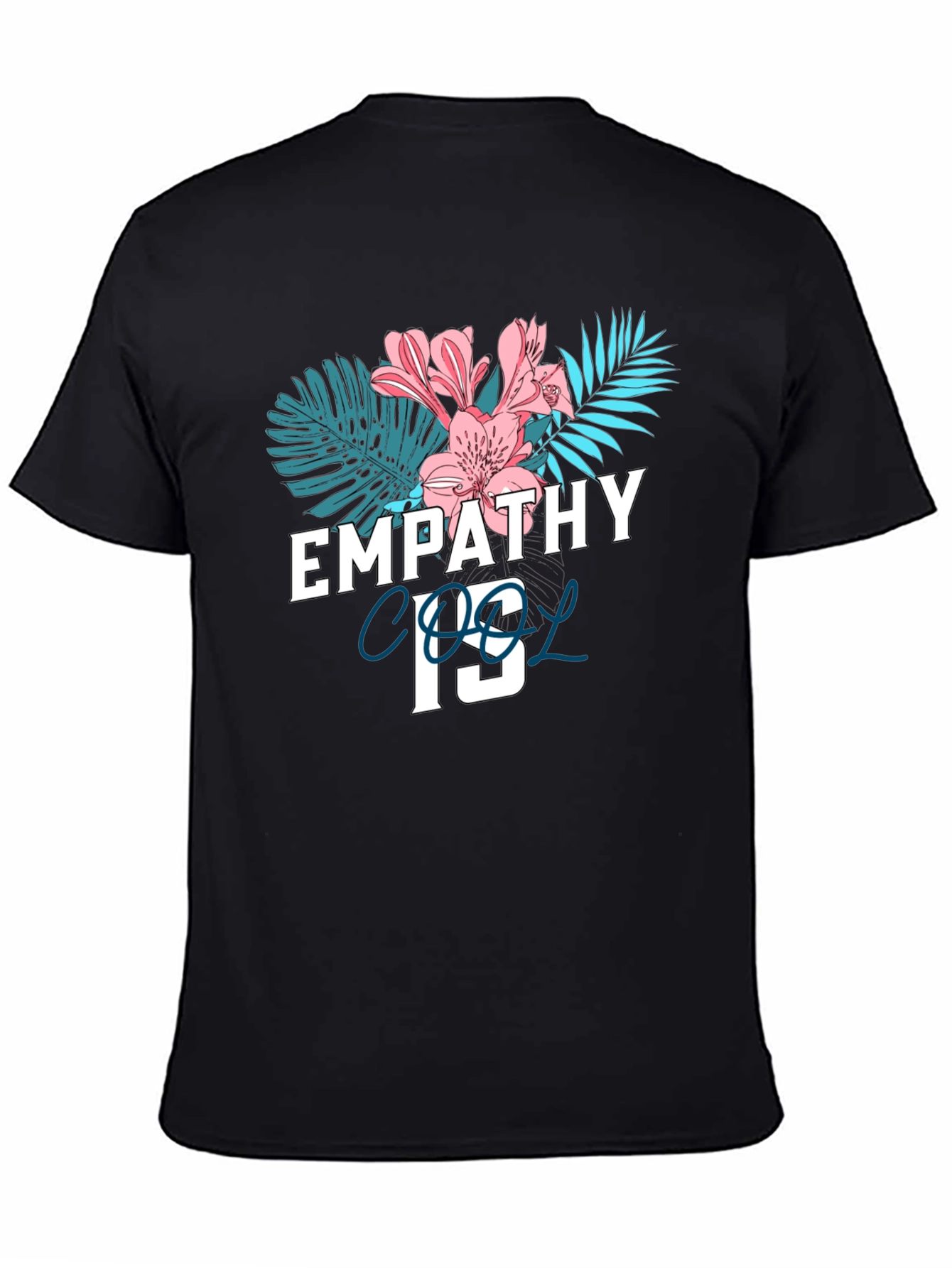 Black Empathy Cool Graphic T-Shirt view 4