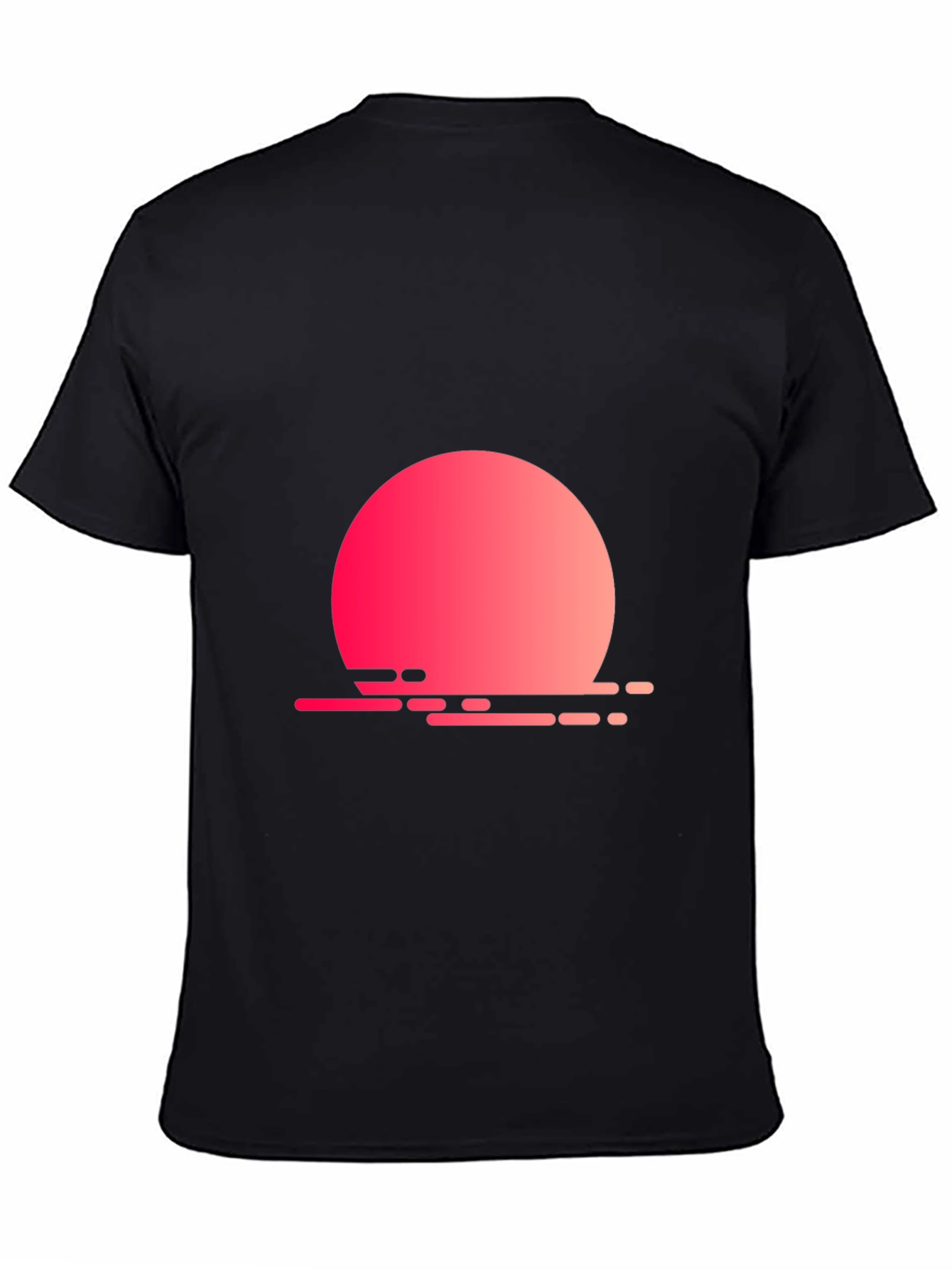 Black Sunset Graphic Black Tee view 4