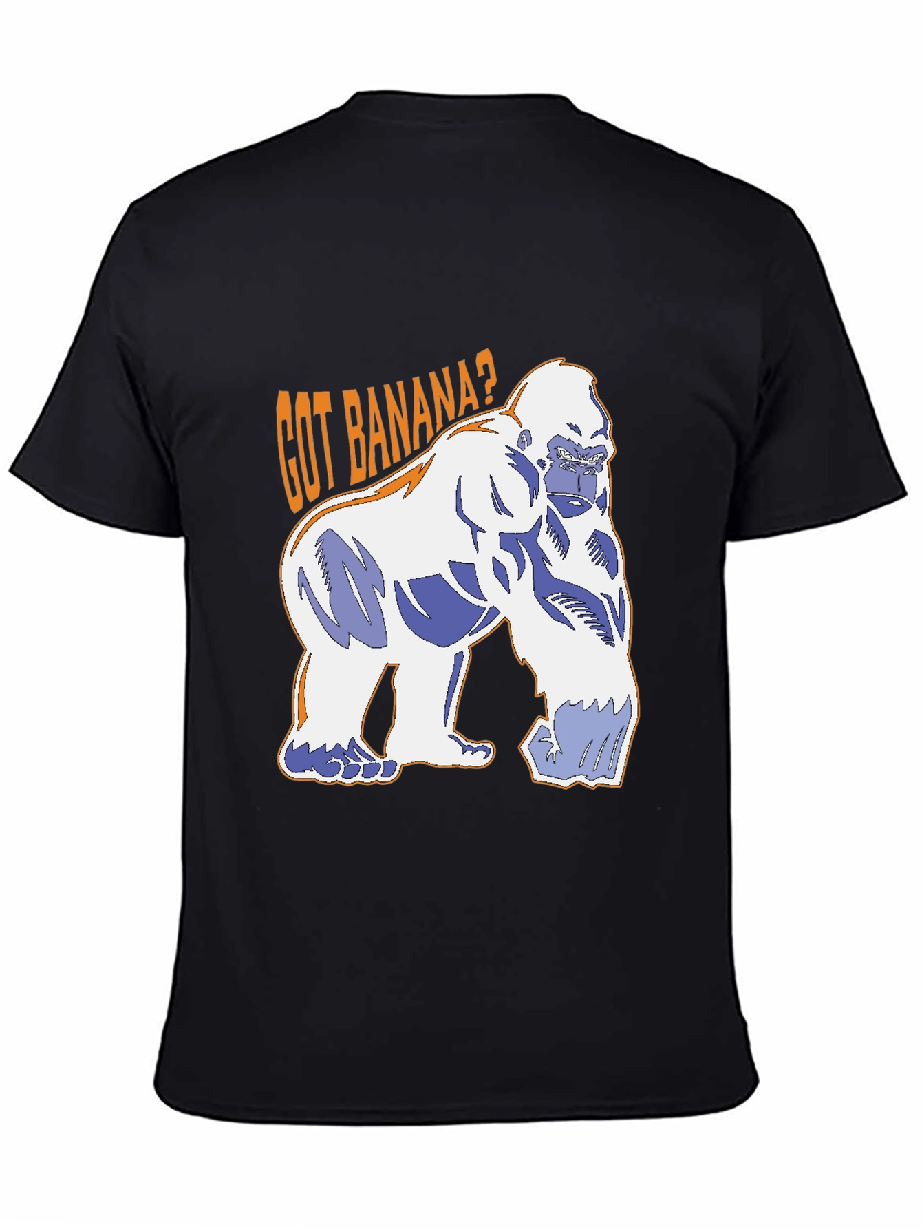 Black Got Banana? Gorilla Graphic T-Shirt - Black view 4