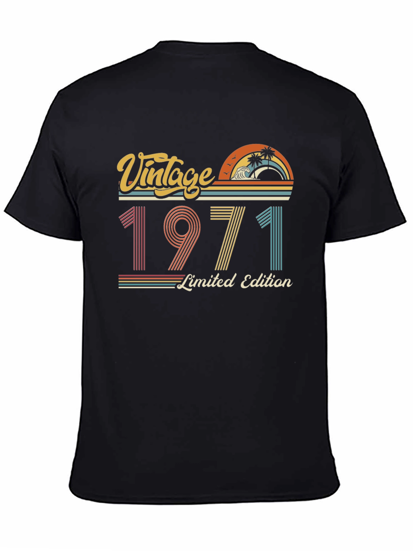 Black Vintage 1971 Limited Edition T-Shirt view 4
