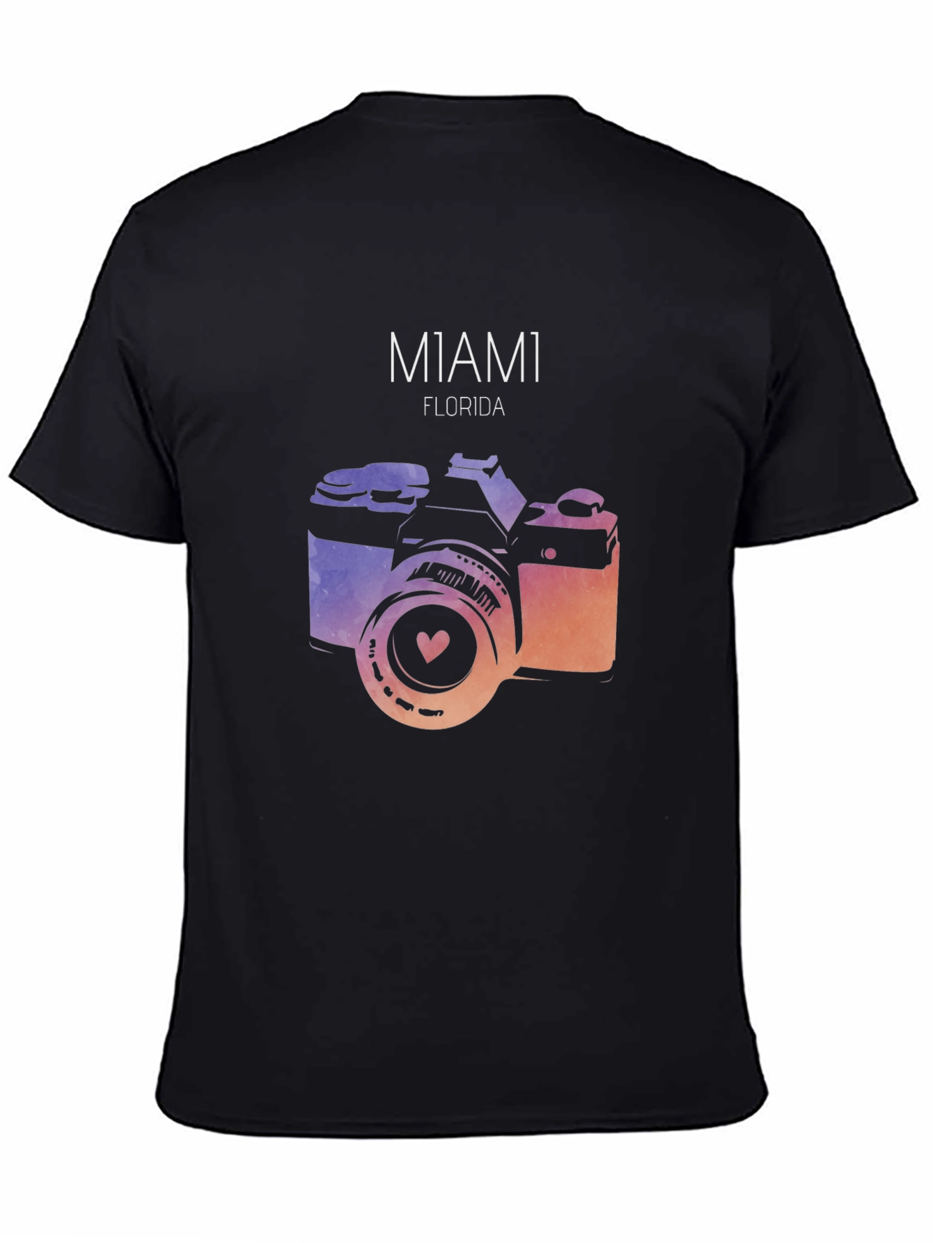 Miami Florida Camera Graphic T-Shirt - 4