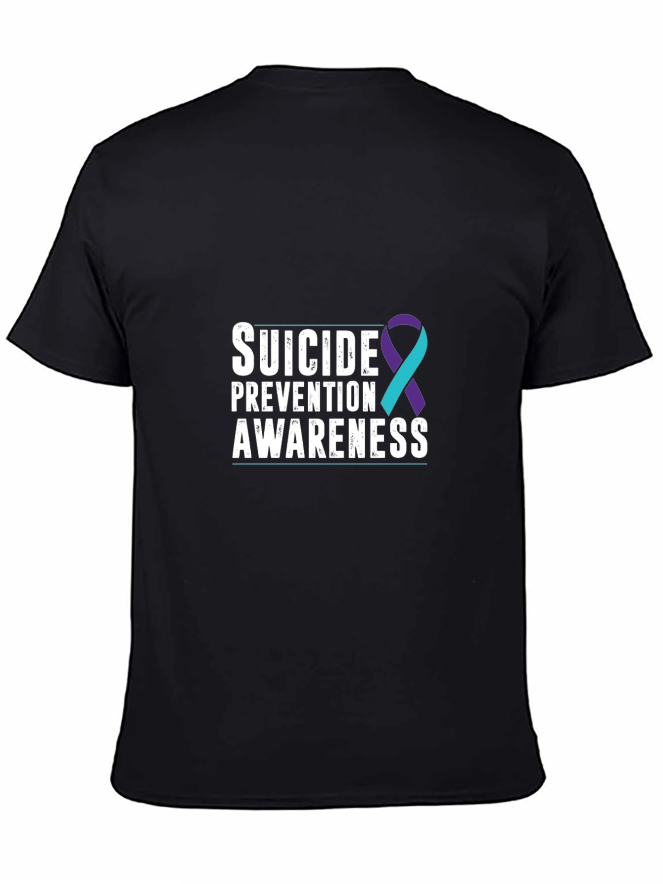 Black Suicide Prevention Awareness T-Shirt view 4