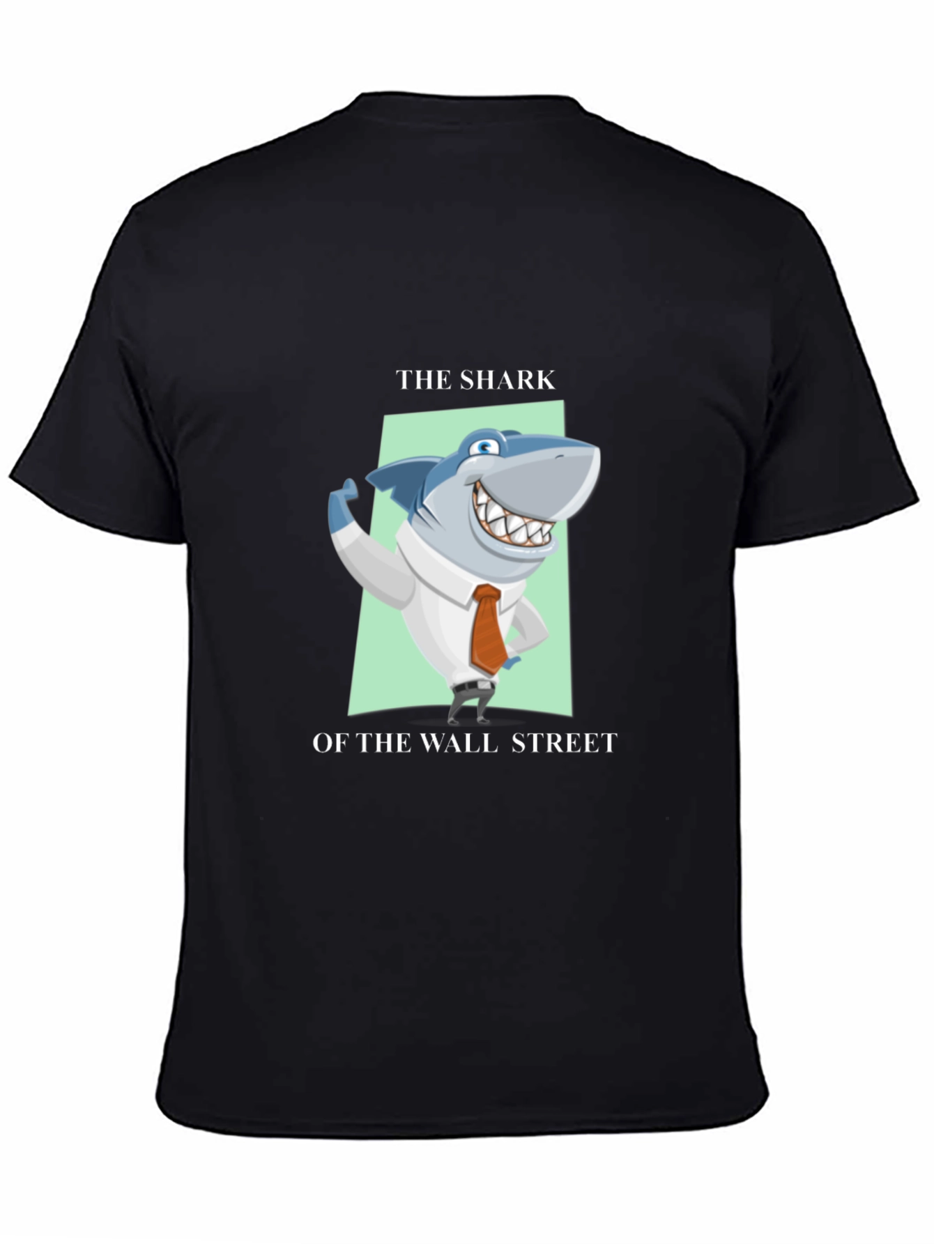 Black Shark of Wall Street T-Shirt - Black view 4
