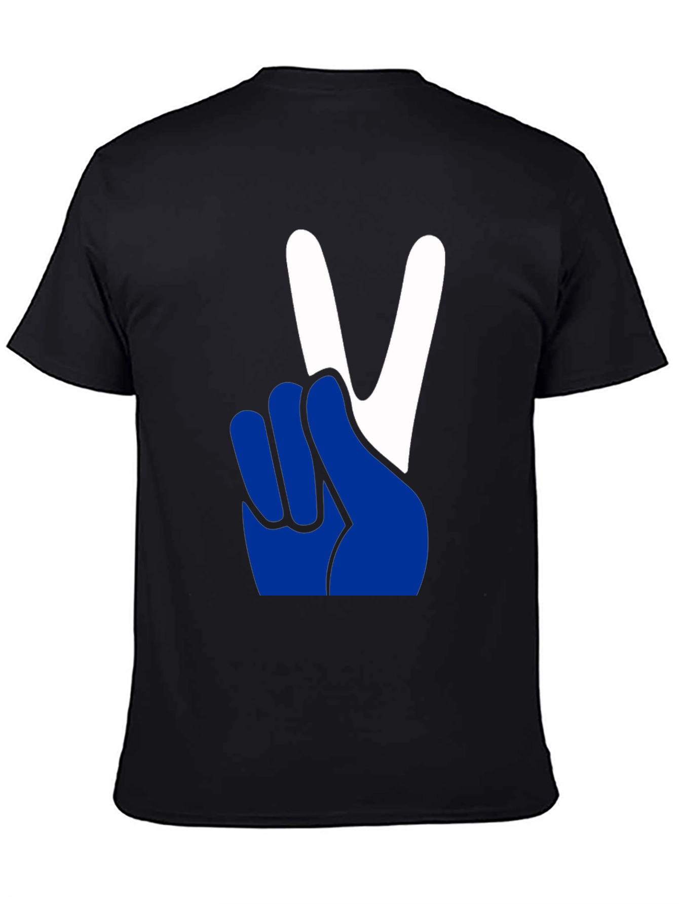 Black Peace Sign Graphic Tee - Relaxed Fit view 4