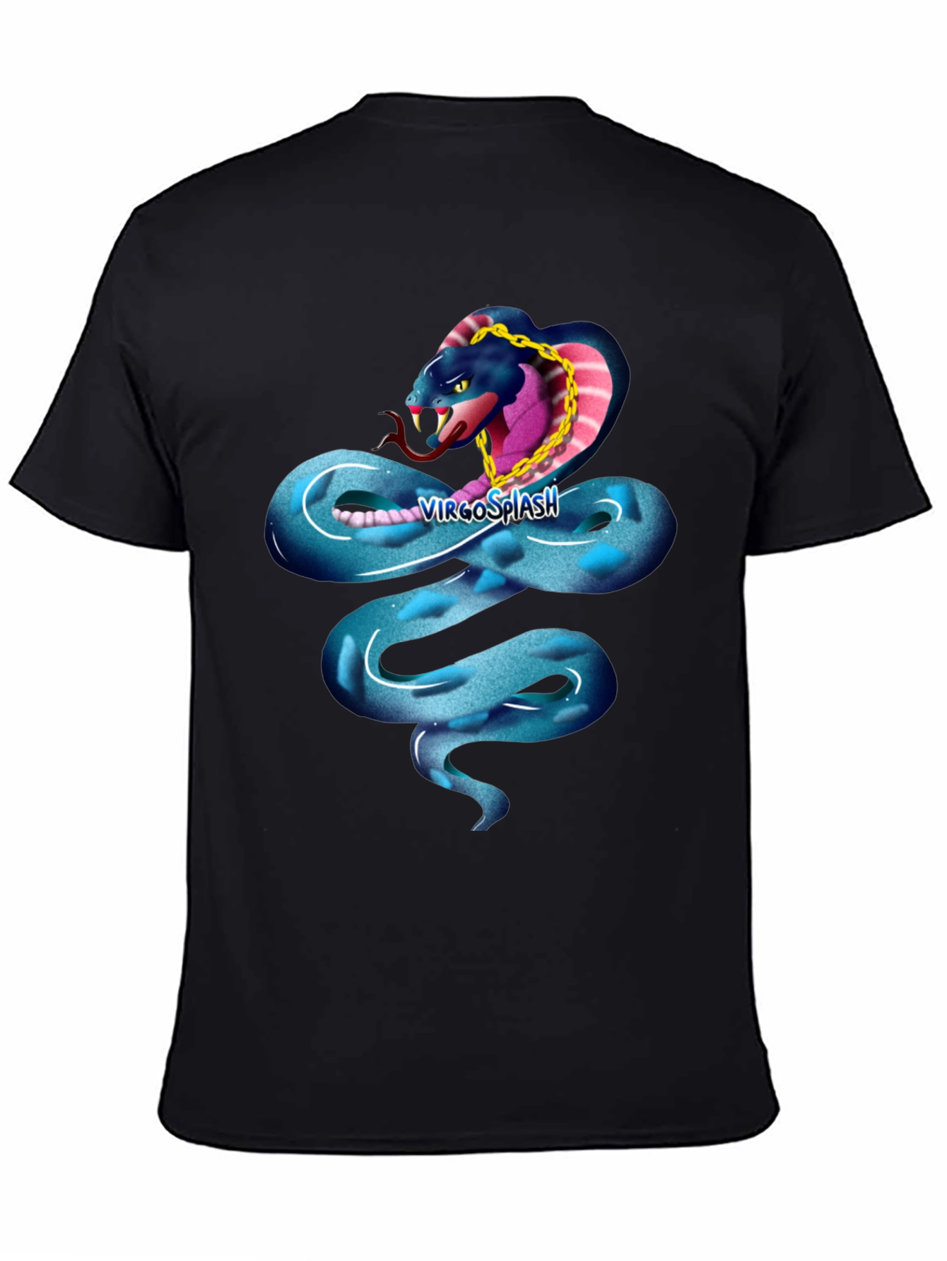 Black Snake T-Shirt - Cool Cobra Design view 4