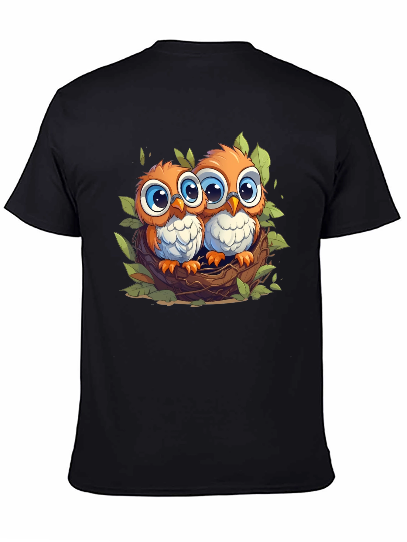 Black Owl Love T-Shirt view 4