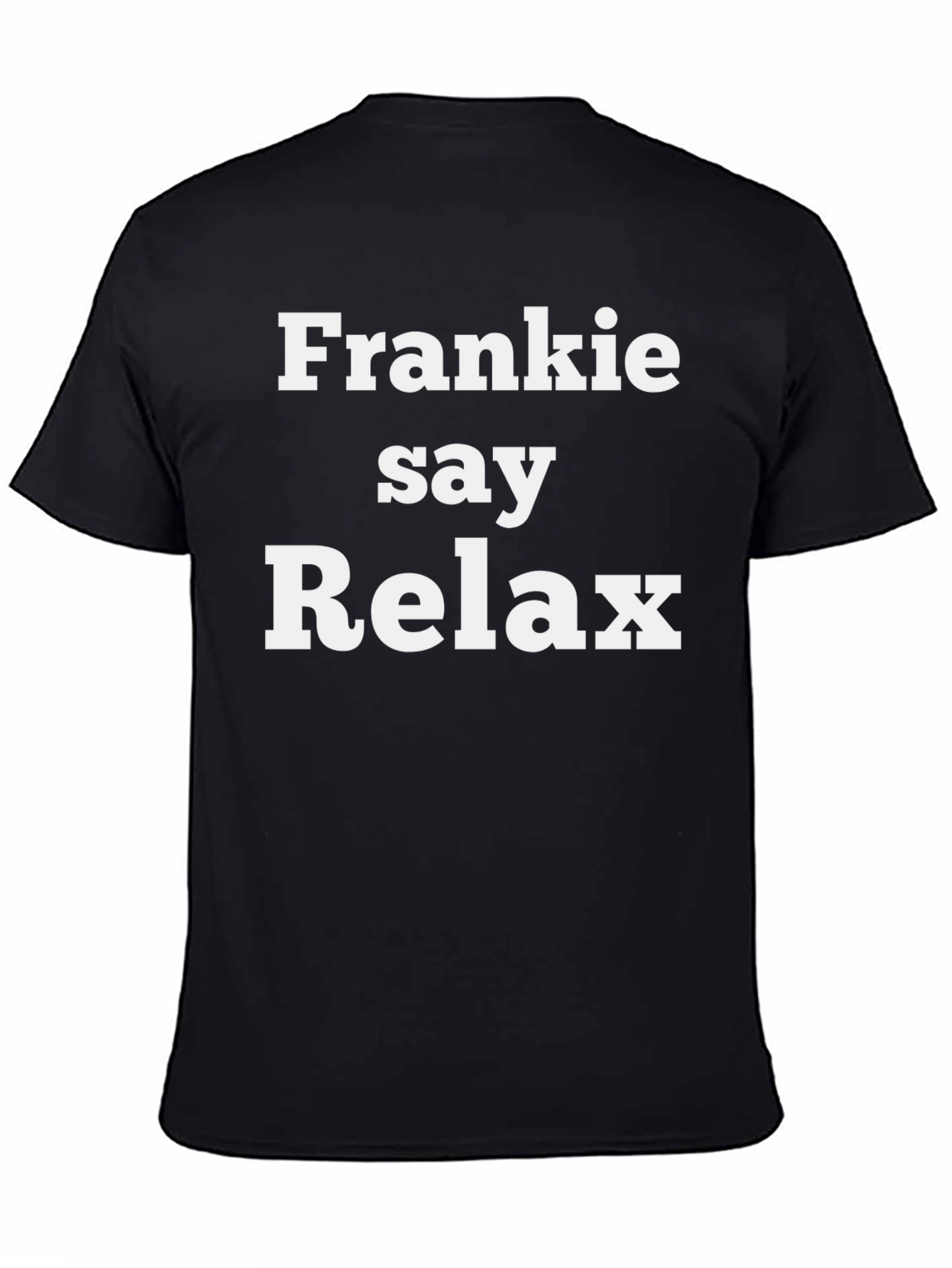 Black Frankie Say Relax Graphic T-Shirt view 4