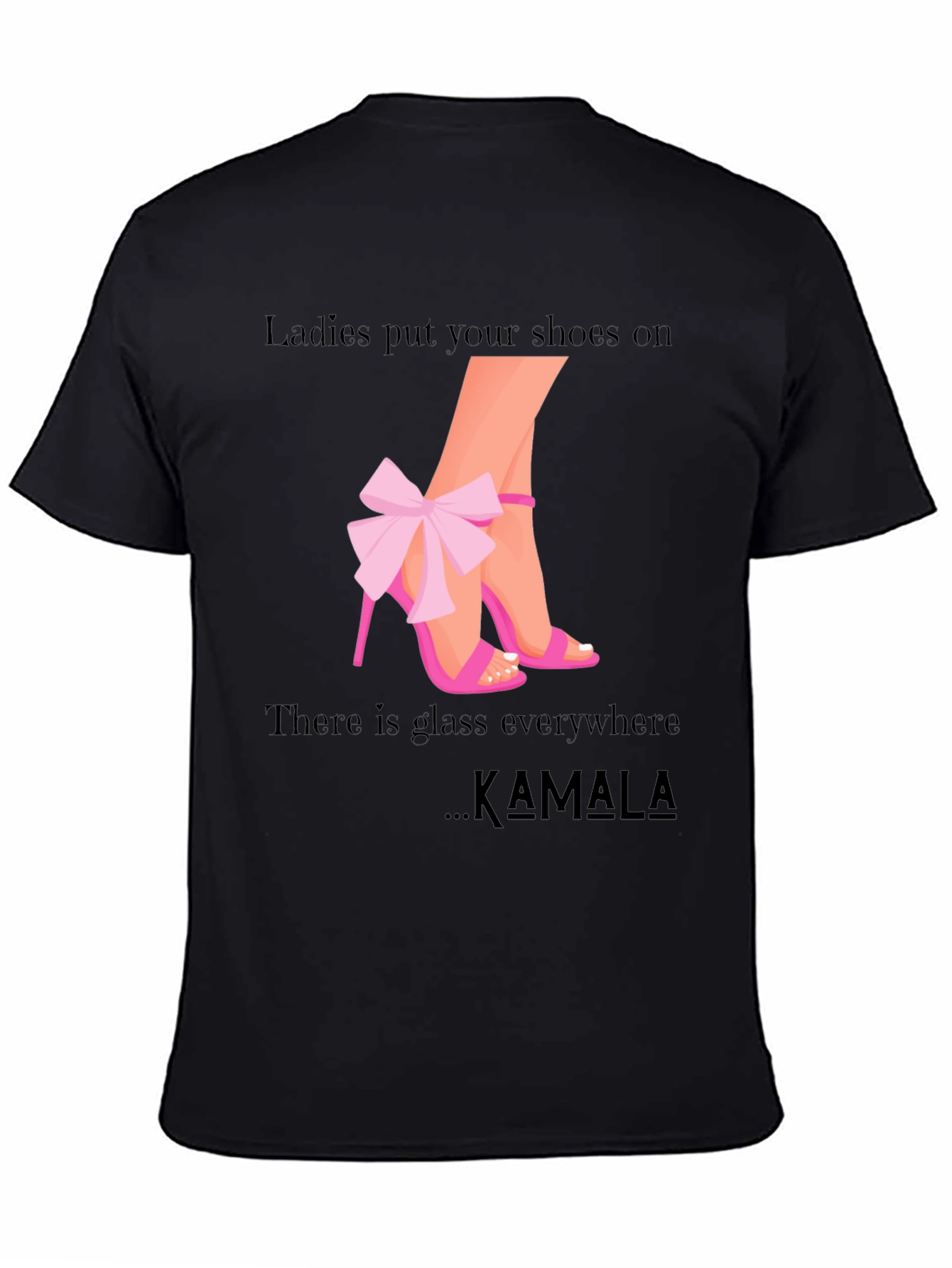 Black Ladies Put Your Shoes On Kamala T-Shirt view 4