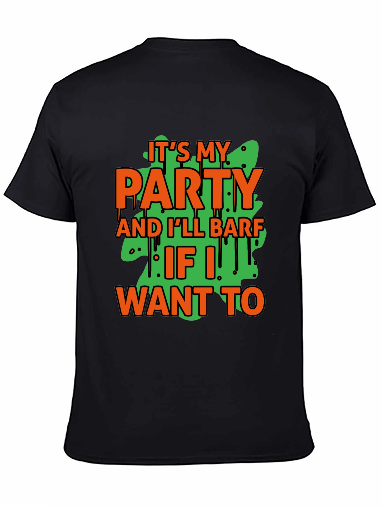 Black It's My Party T-Shirt view 4