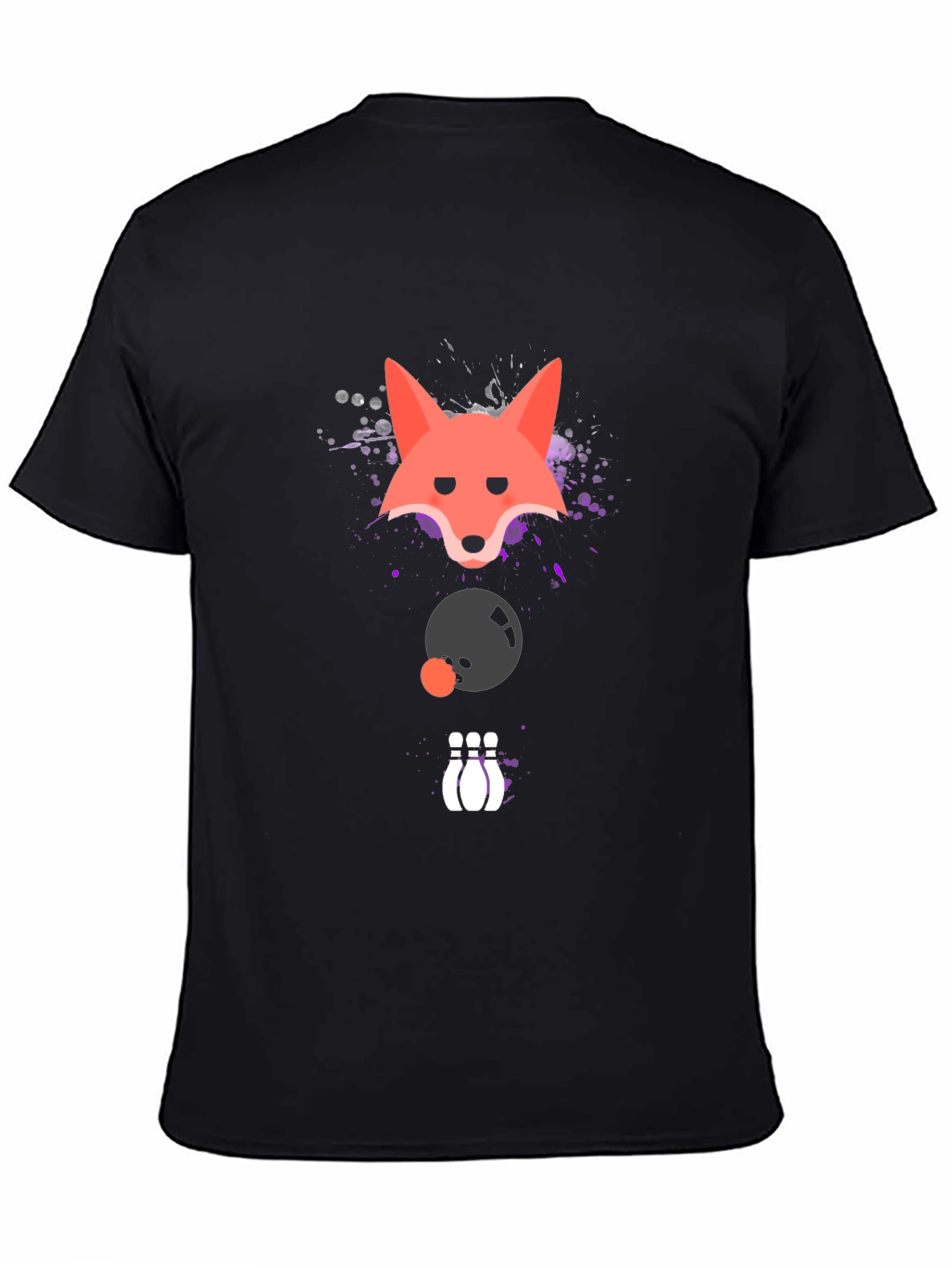 Black Fox Bowling Strike Graphic Tee view 4