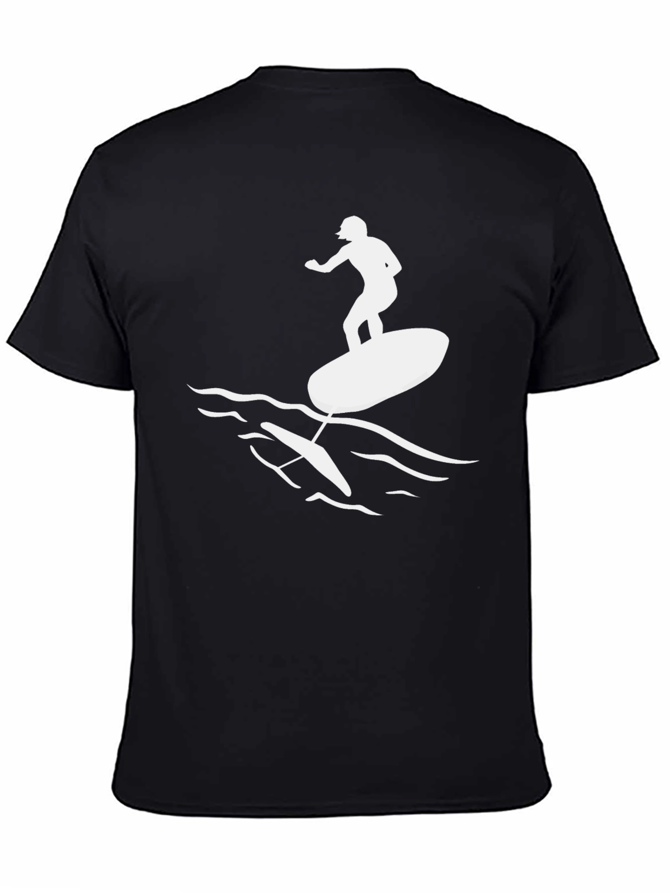Black Hydrofoil Surfing T-Shirt - Black view 4